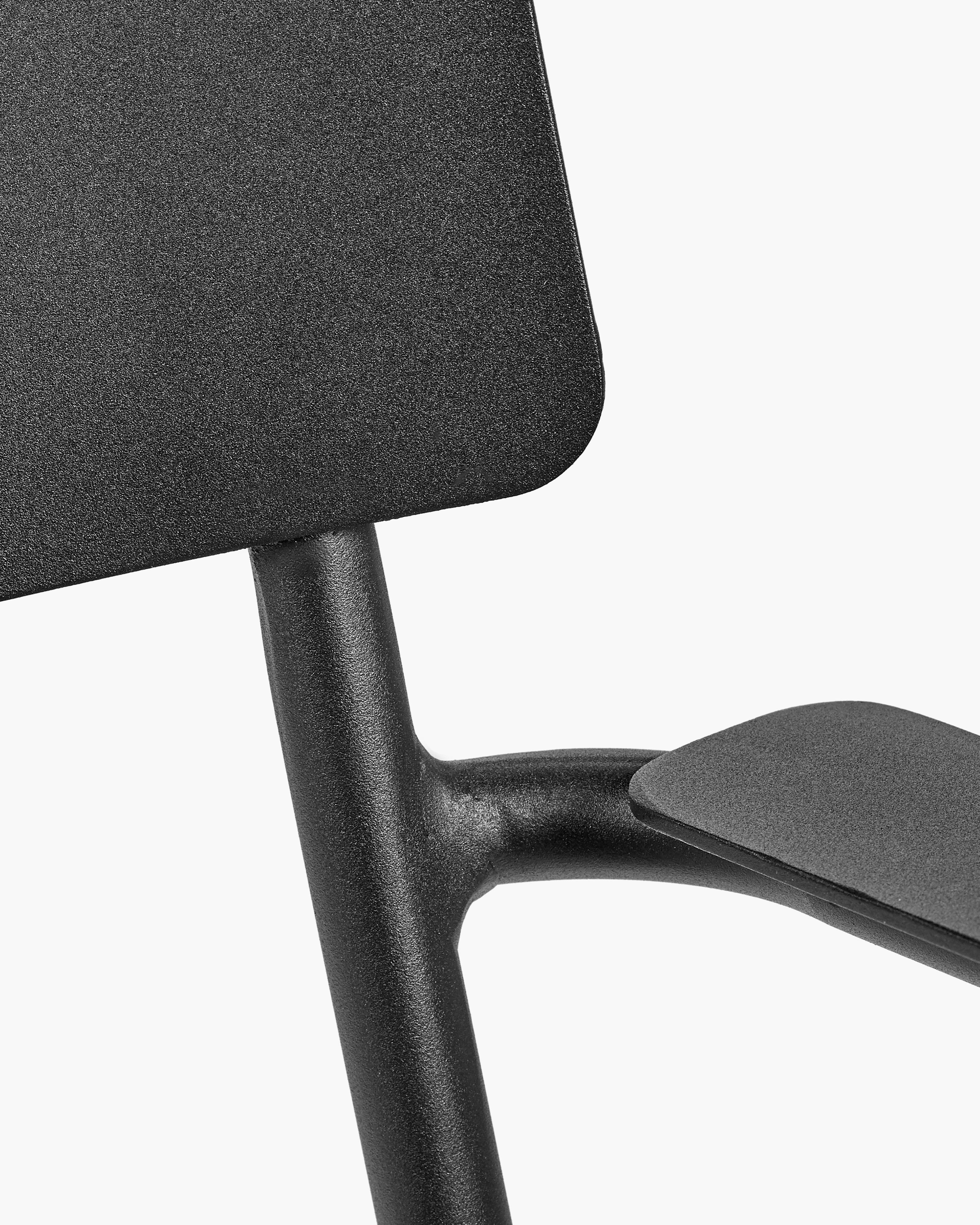 Armchair L aluminium black August - Image 4