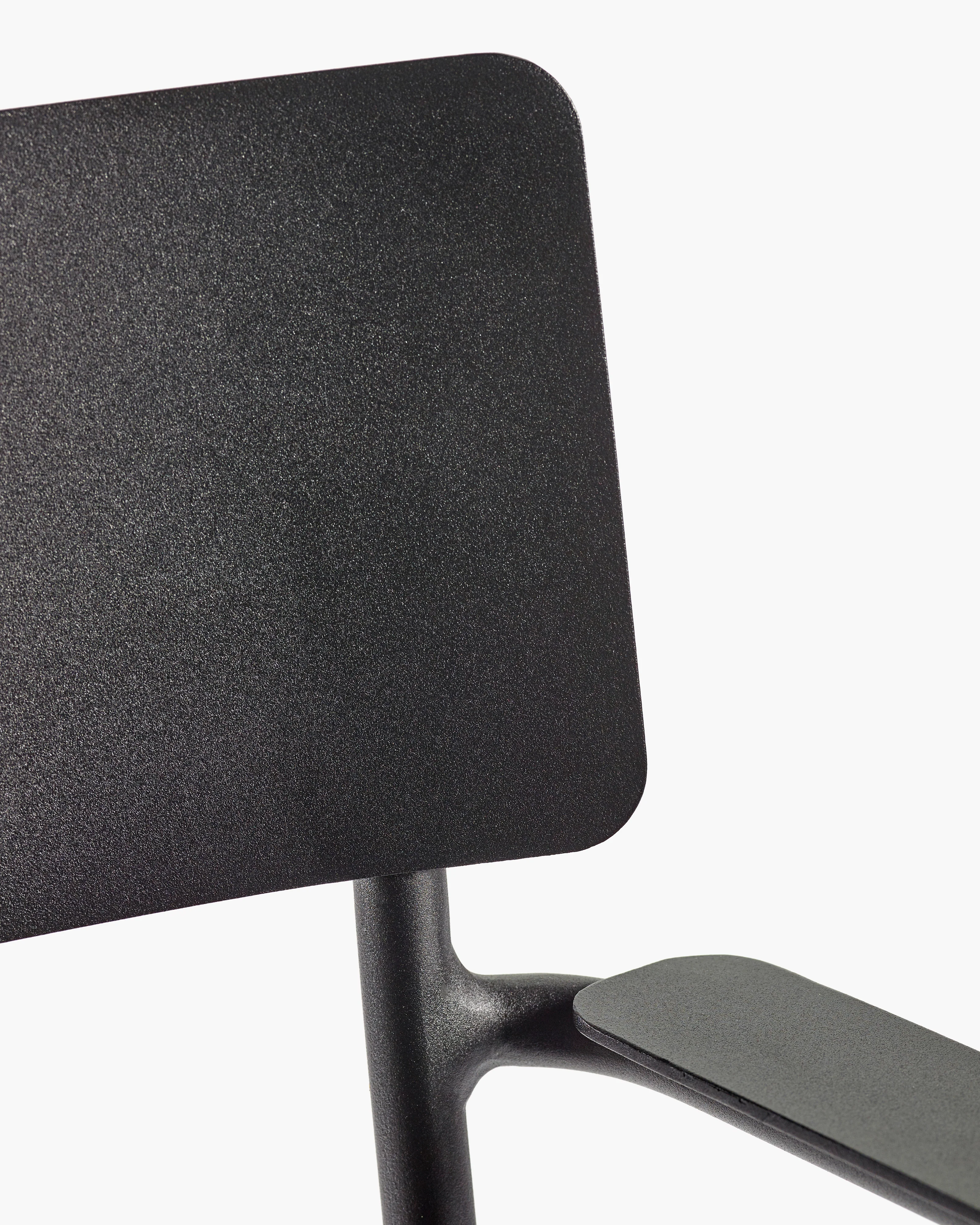 Armchair S aluminium black August - Image 7