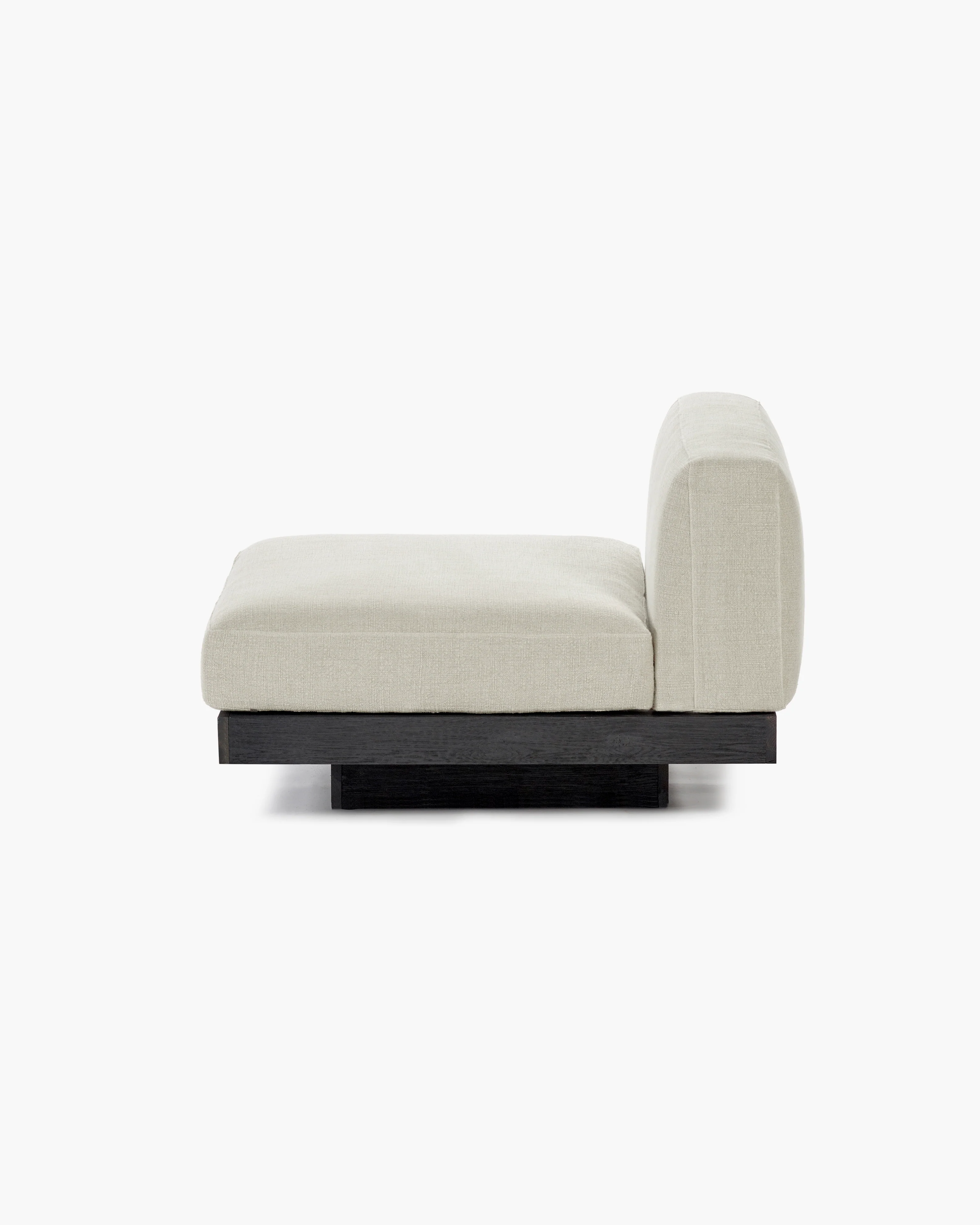 Bench one seater incl cushion indoor beige - black Rudolph - Image 4