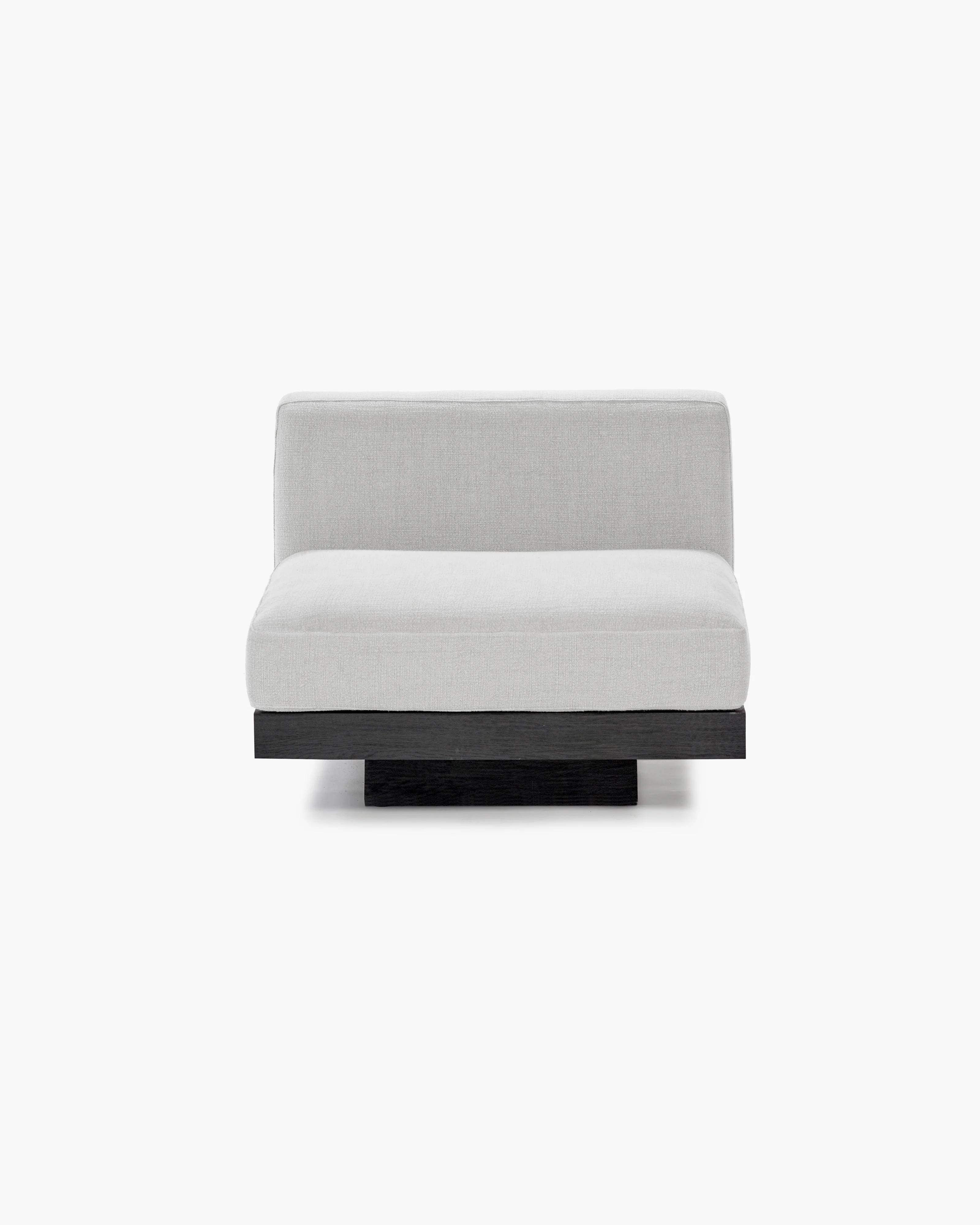 Bench one seater incl cushion indoor off-white - black Rudolph - Image 2