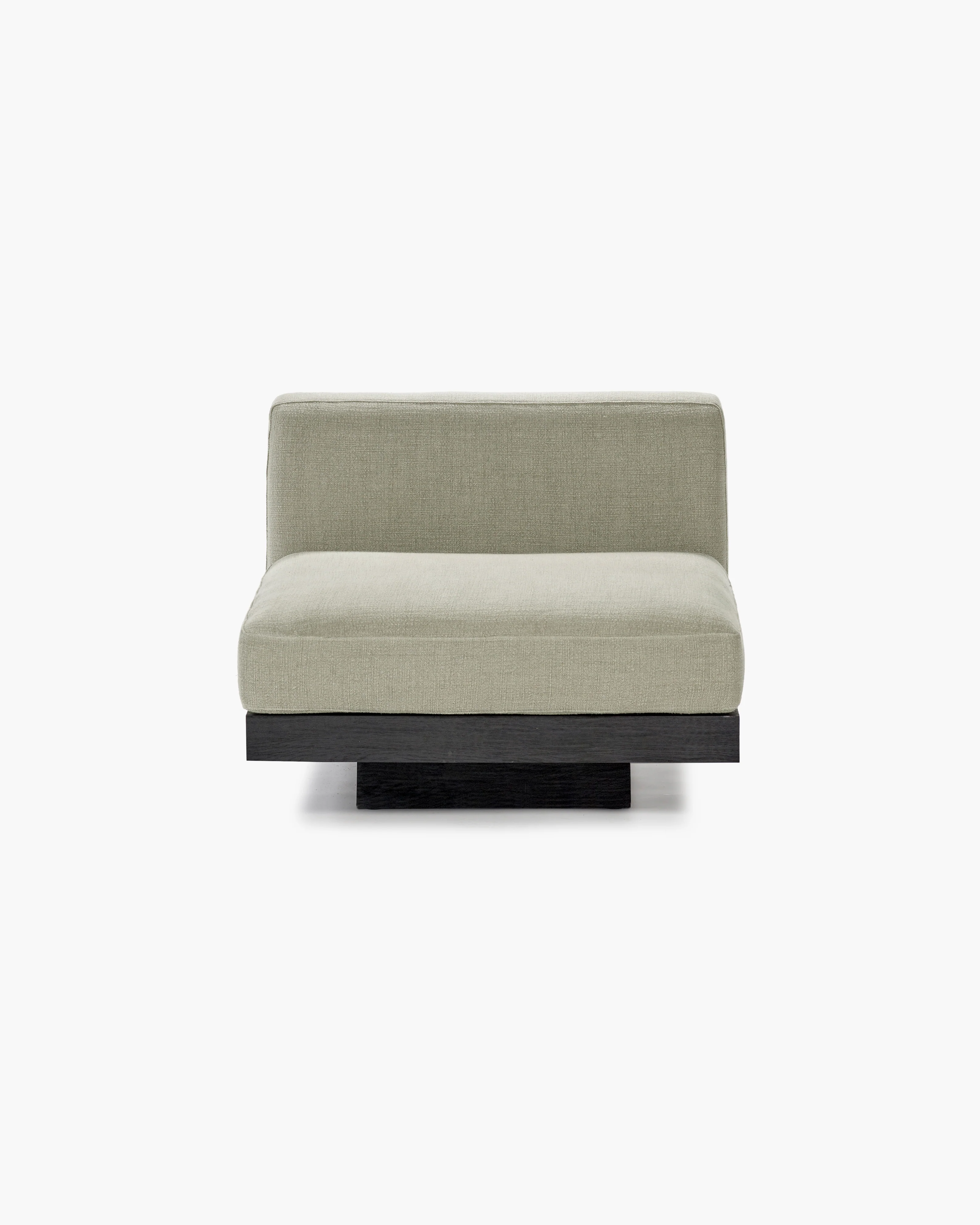 Bench one seater incl cushion indoor sand - black Rudolph - Image 2
