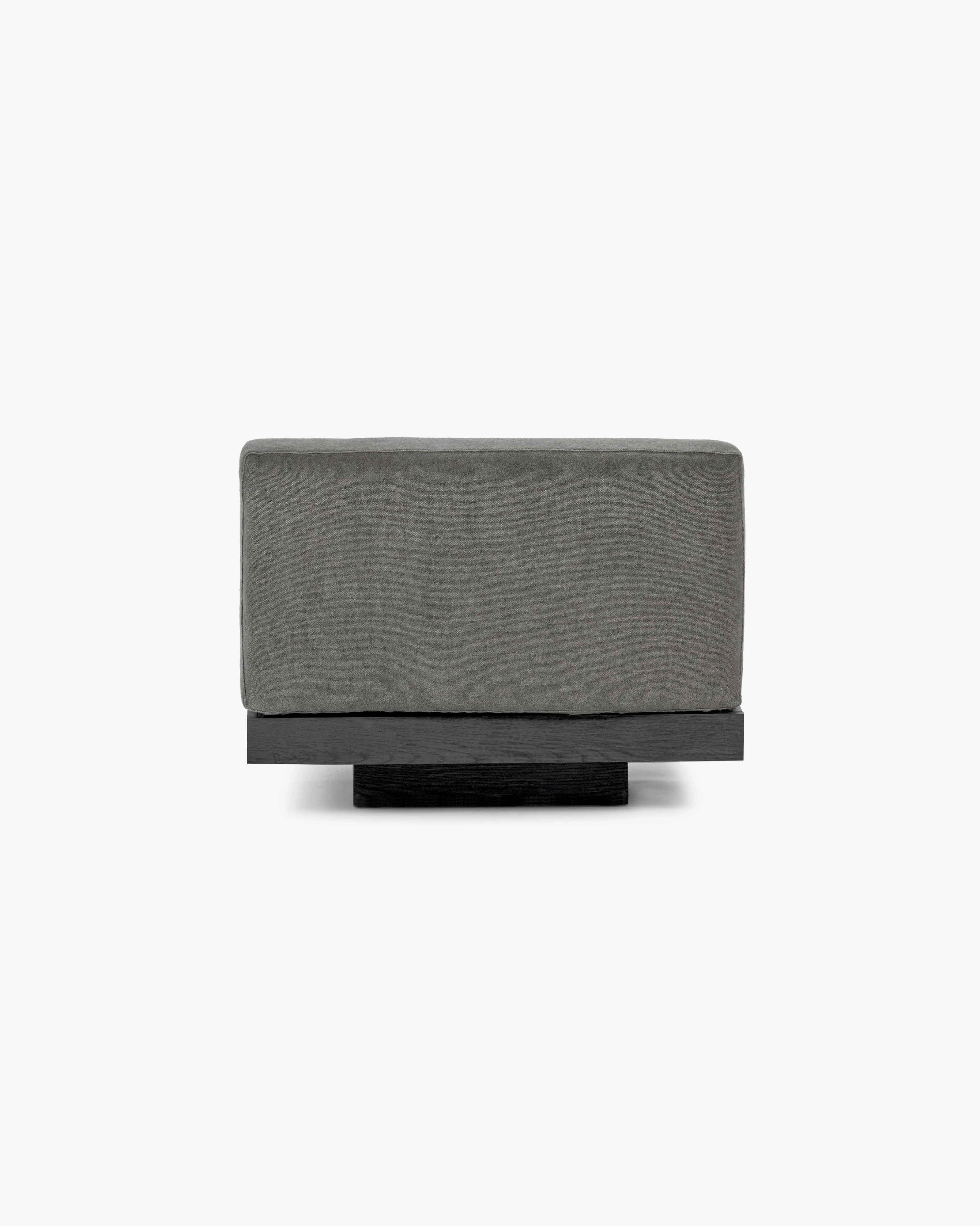 Bench one seater incl cushion indoor smoke - black Rudolph - Image 4
