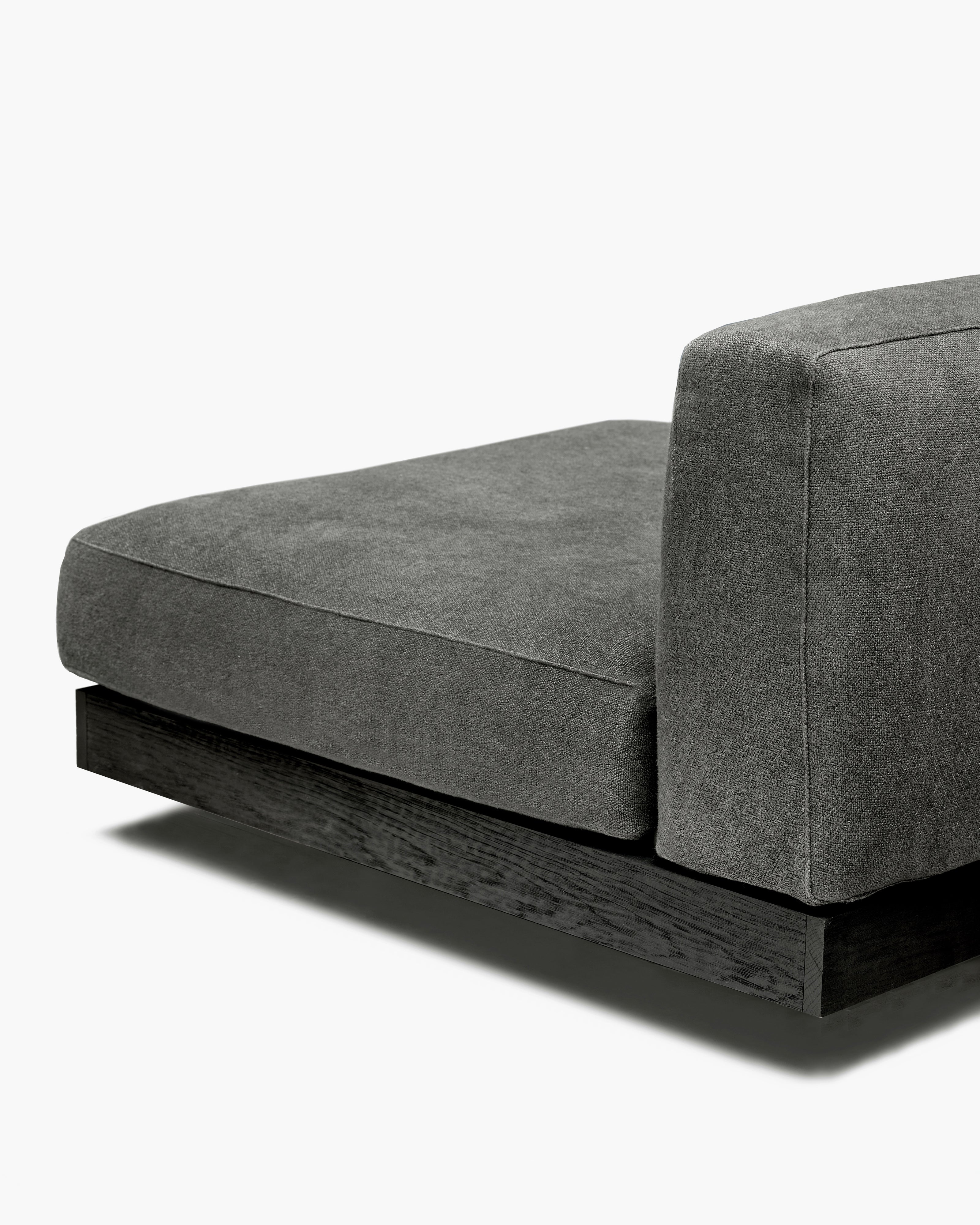 Bench one seater incl cushion indoor smoke - black Rudolph - Image 6