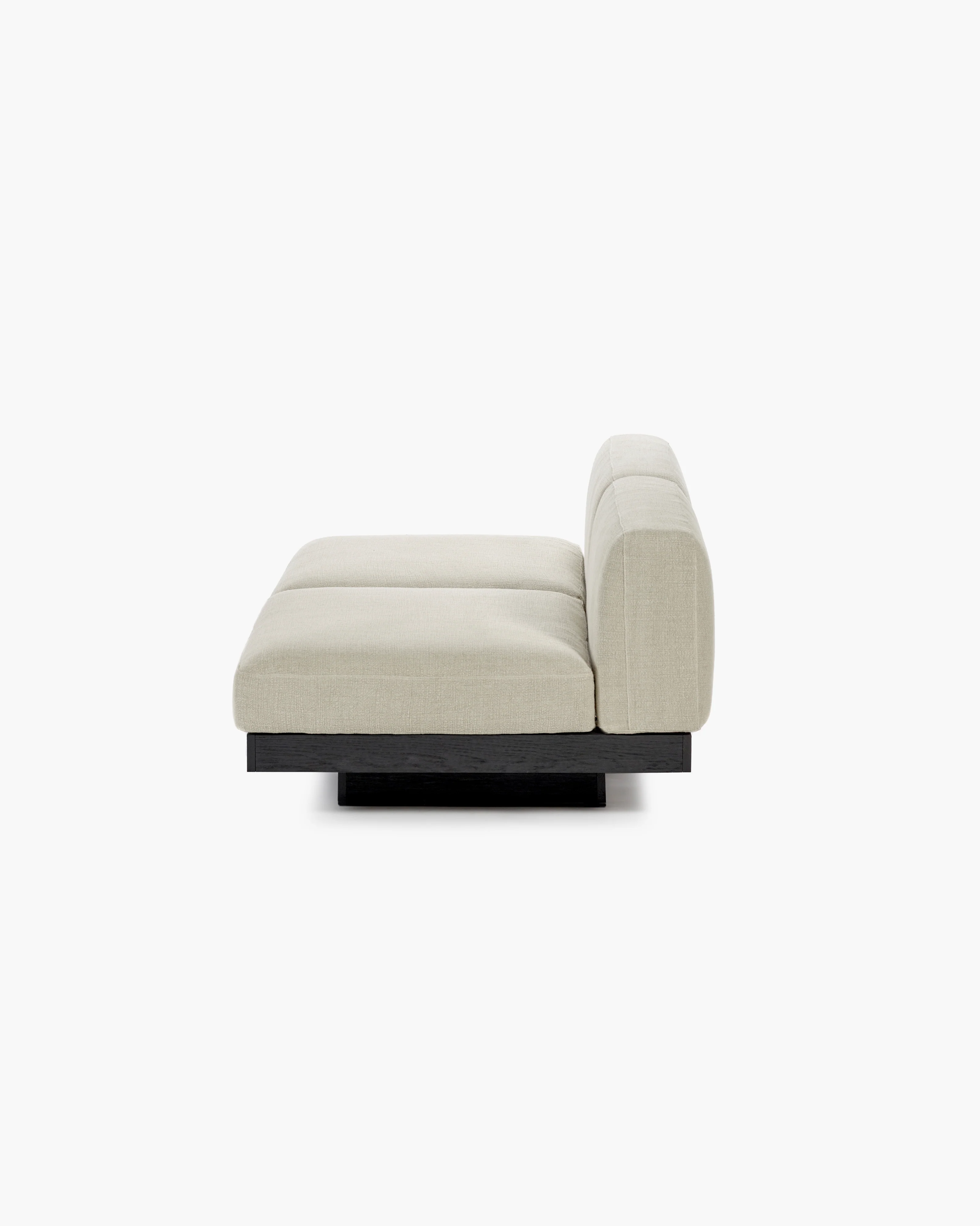 Bench two seater incl cushion indoor beige - black Rudolph - Image 4