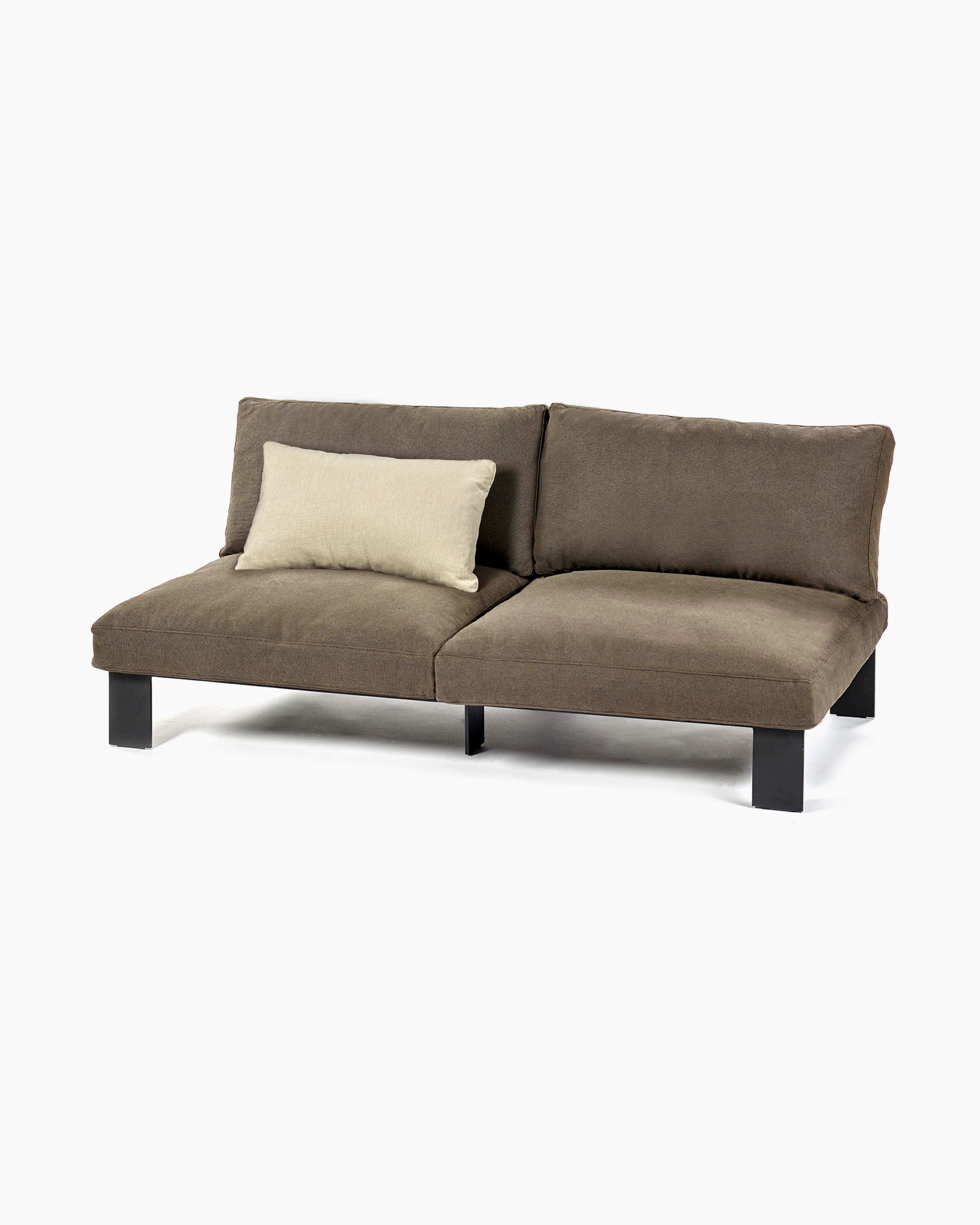 Bench two seater incl cushion indoor sepia - Image 4