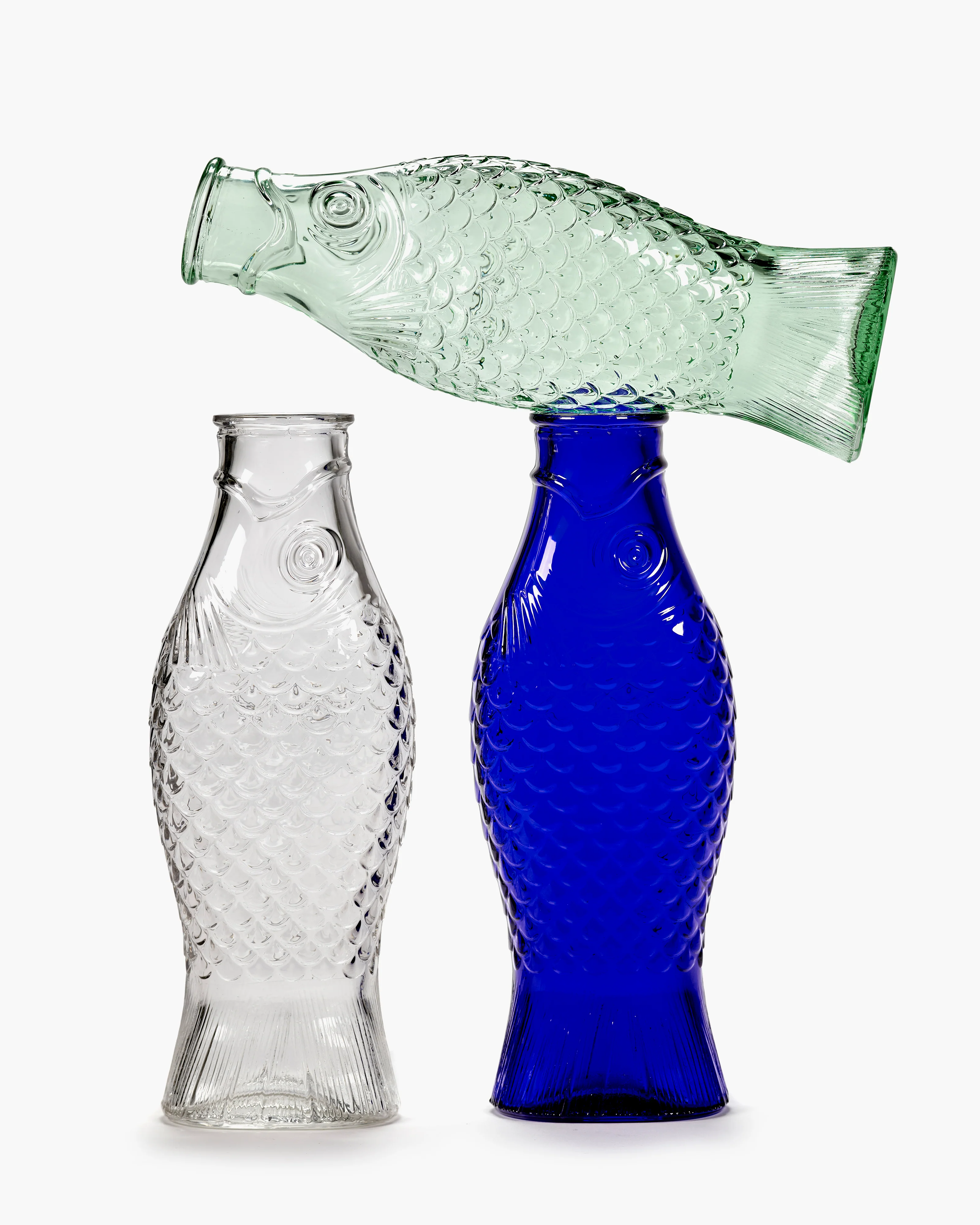 Carafe cobalt blue Fish & Fish - Image 5