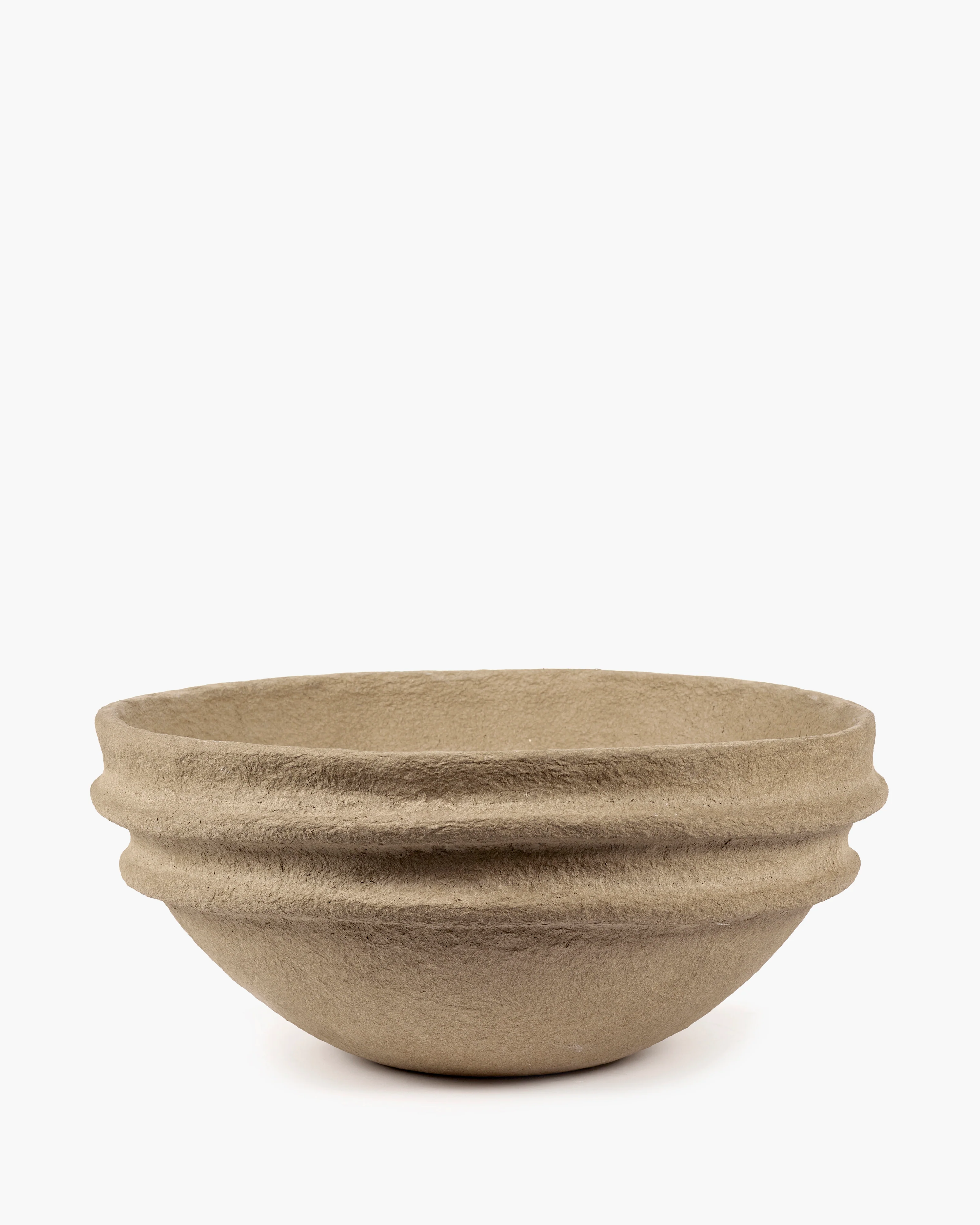 Bowl brown paper mache Earth