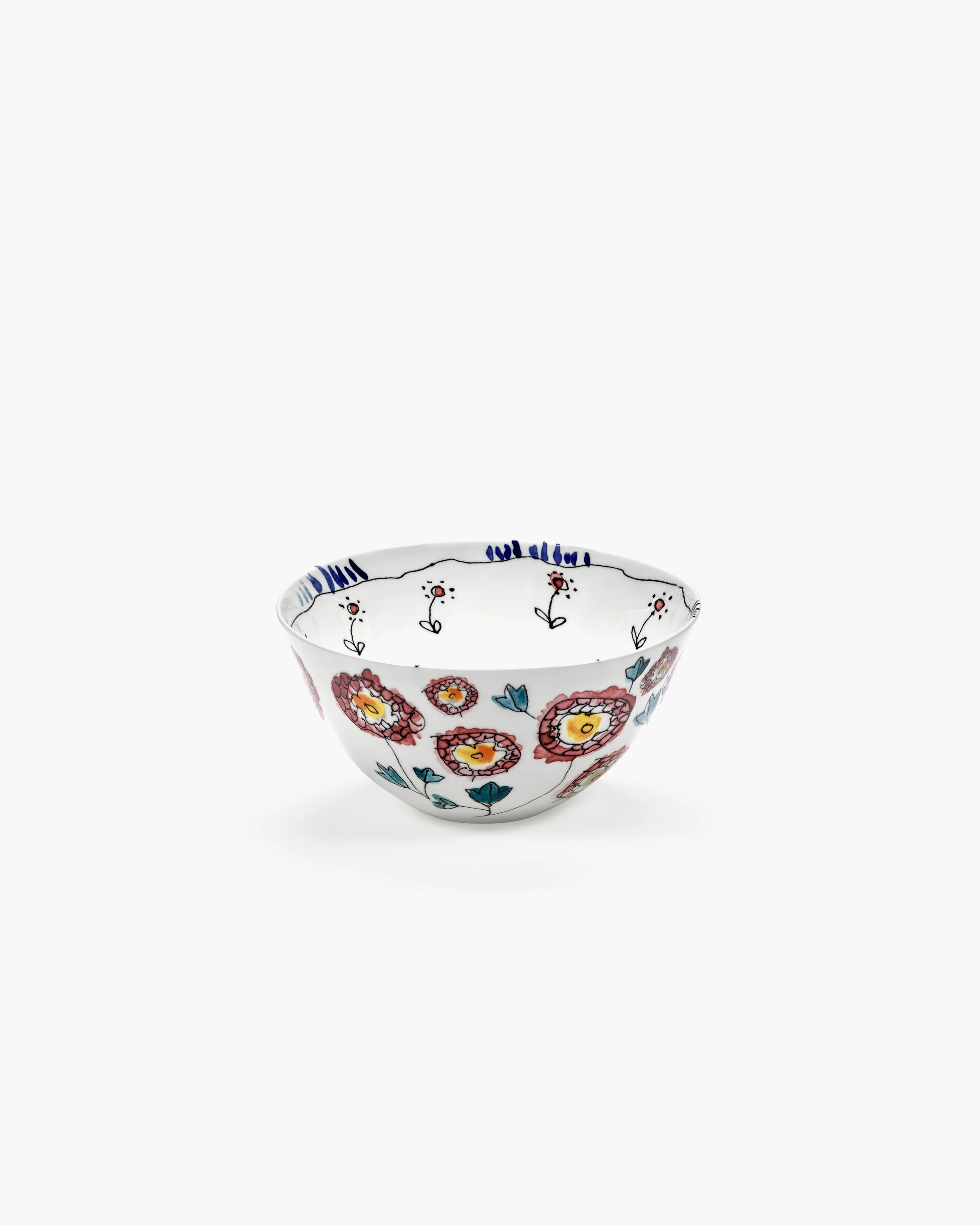 Bowl L Anemone milk Midnight Flowers