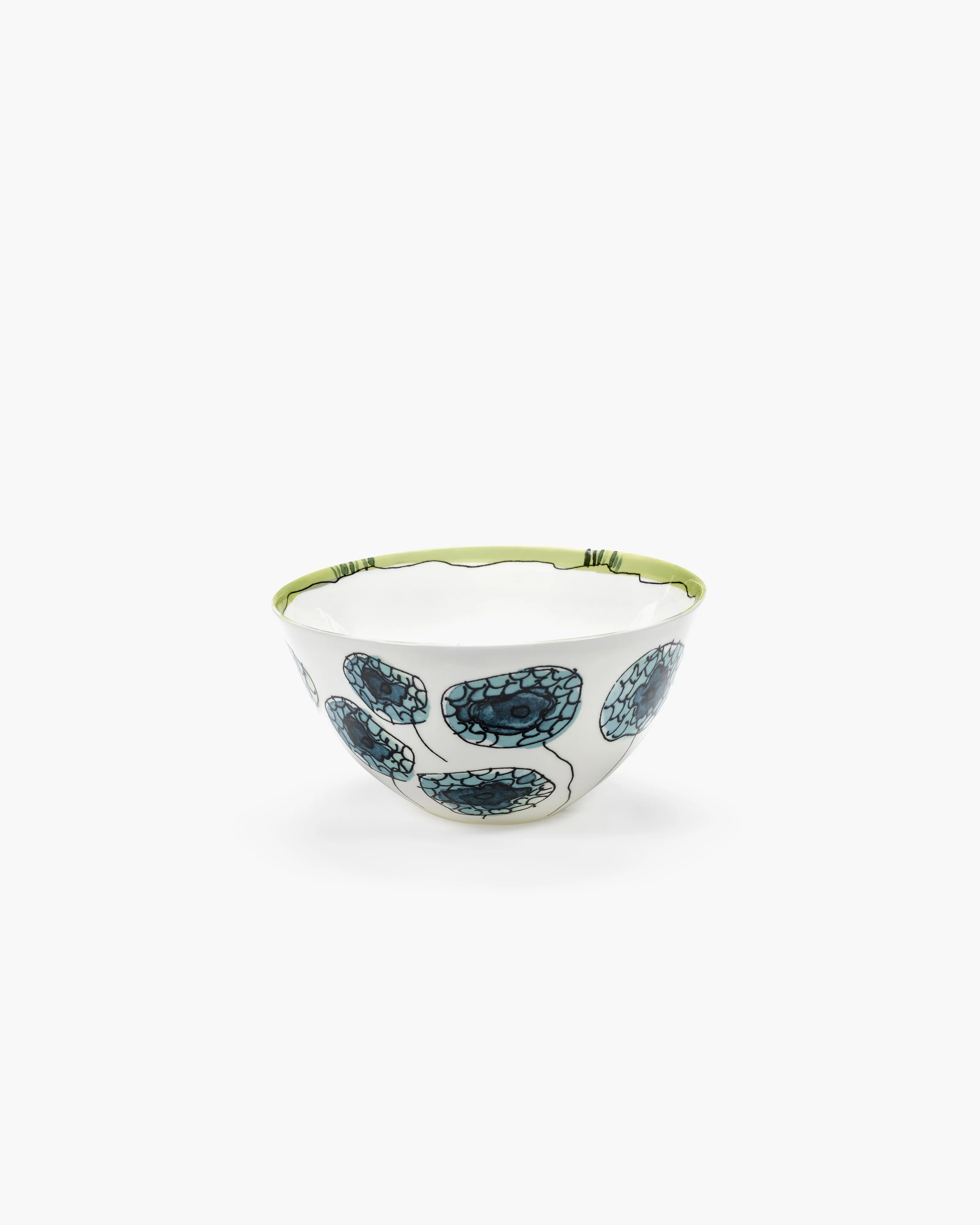 Bowl L Anemone vaniglia Midnight Flowers