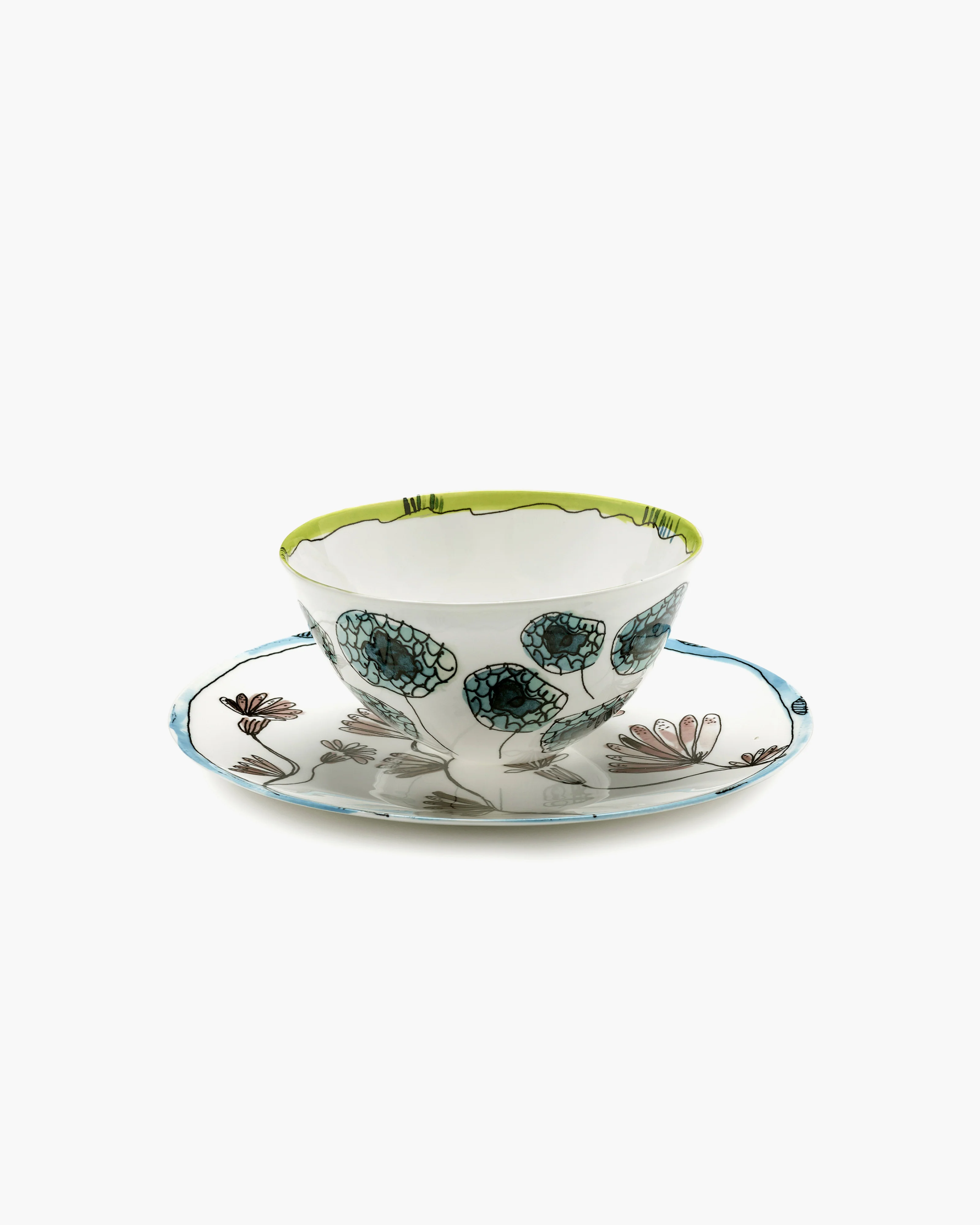 Bowl L Anemone vaniglia Midnight Flowers - Image 5