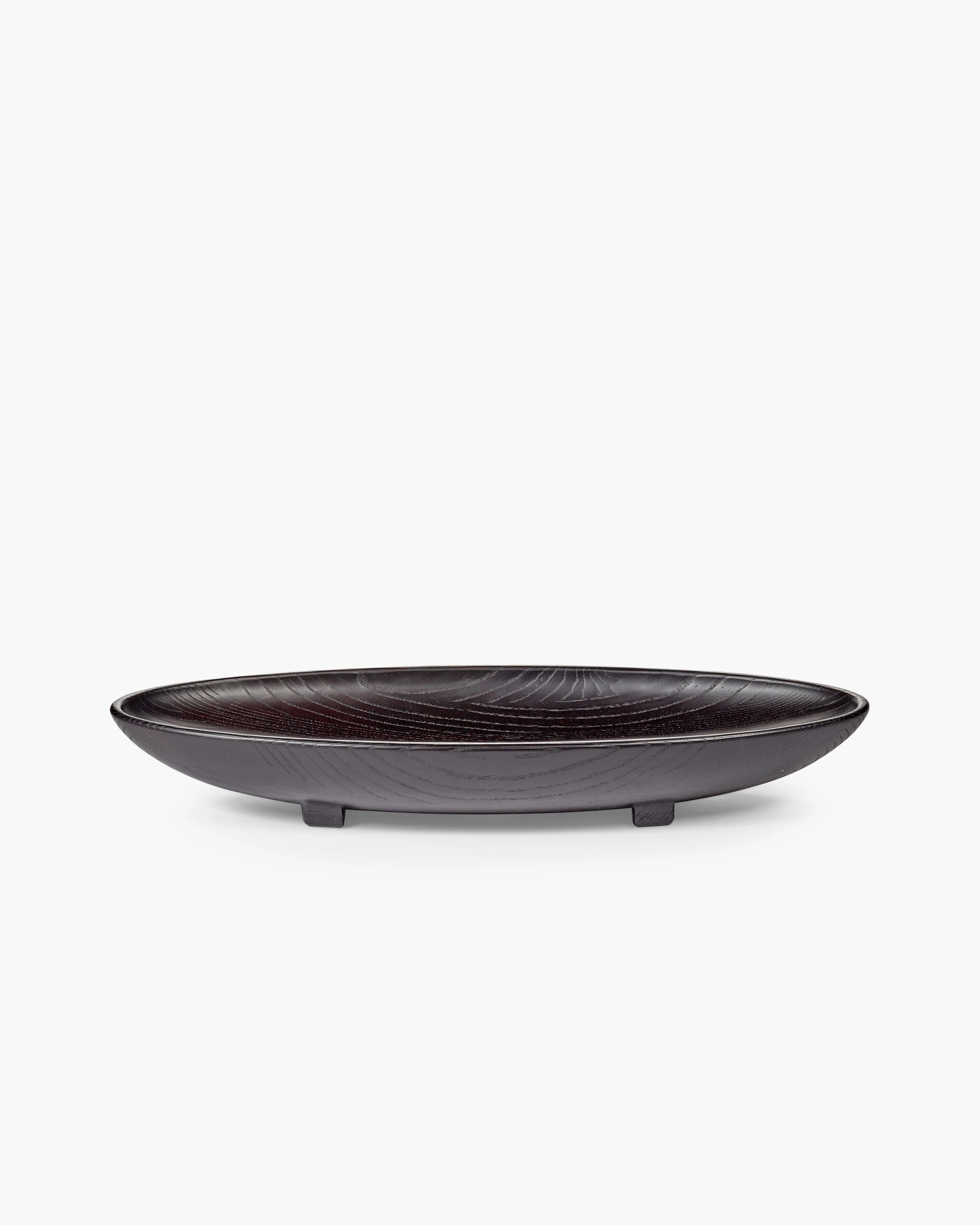 Bowl L black wood Out of lines