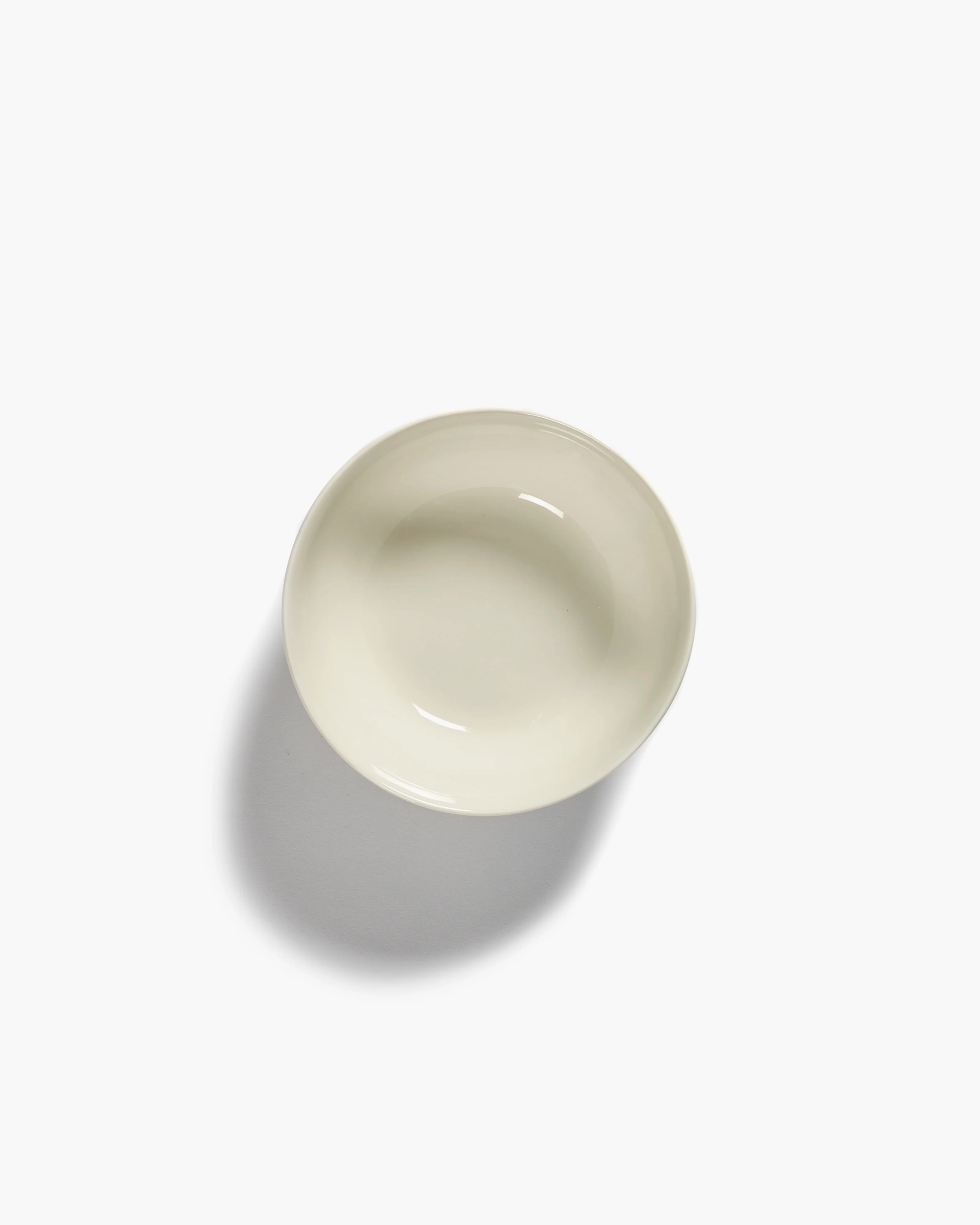 Bowl L white swirl - blue stripes Feast - Image 2