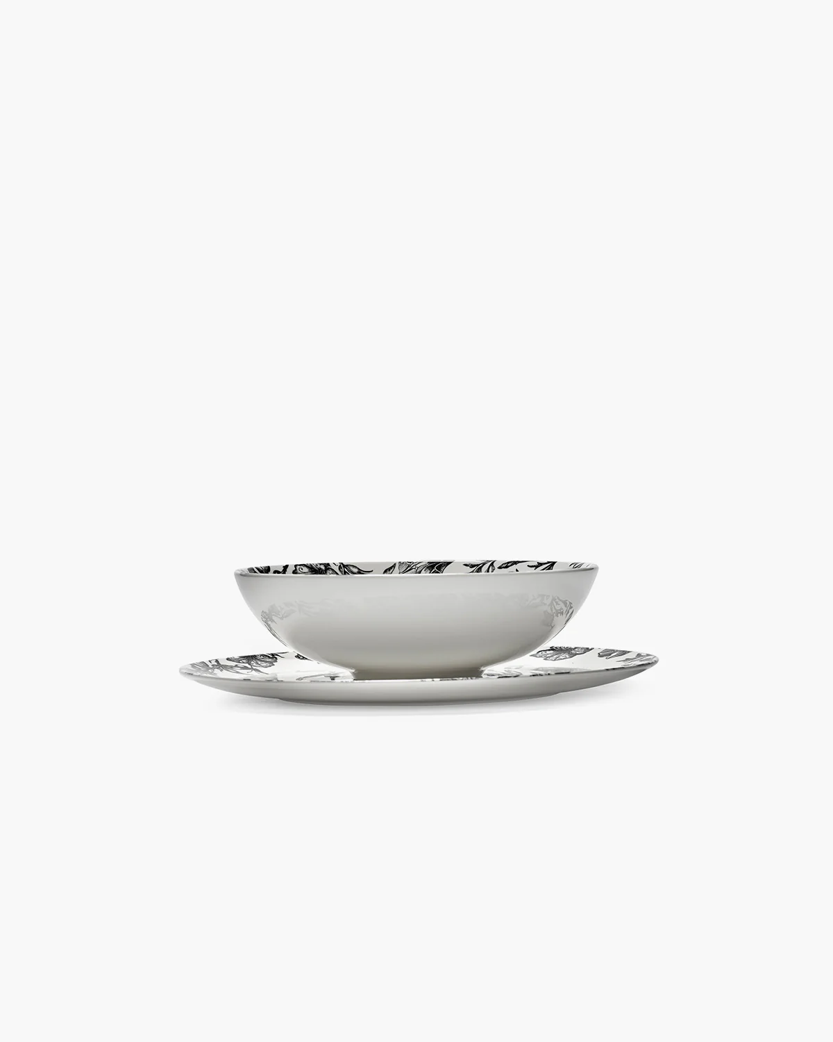 Bowl low M enchanted garden white - black Unity - Image 8
