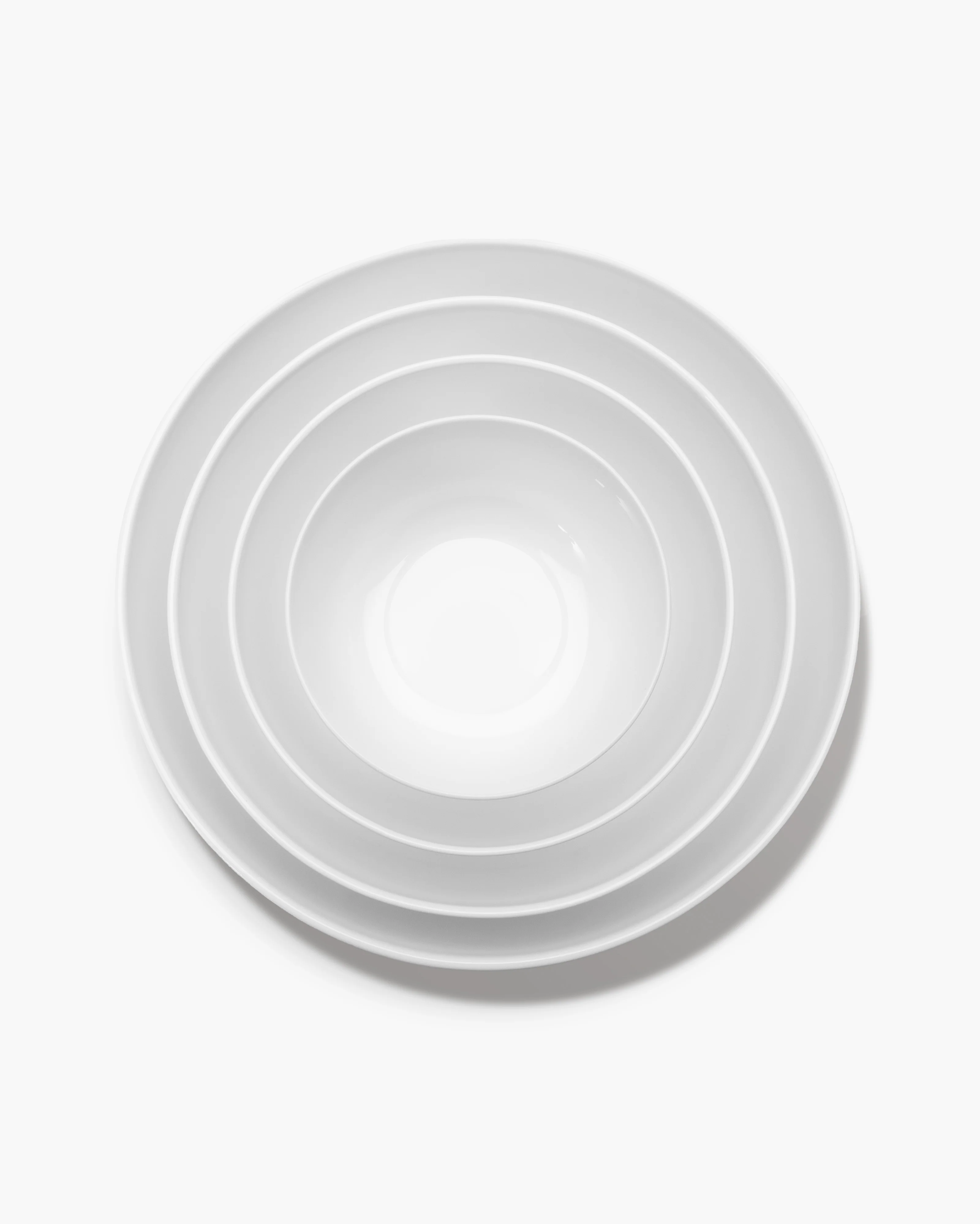Bowl low M white glazed Base - Image 4
