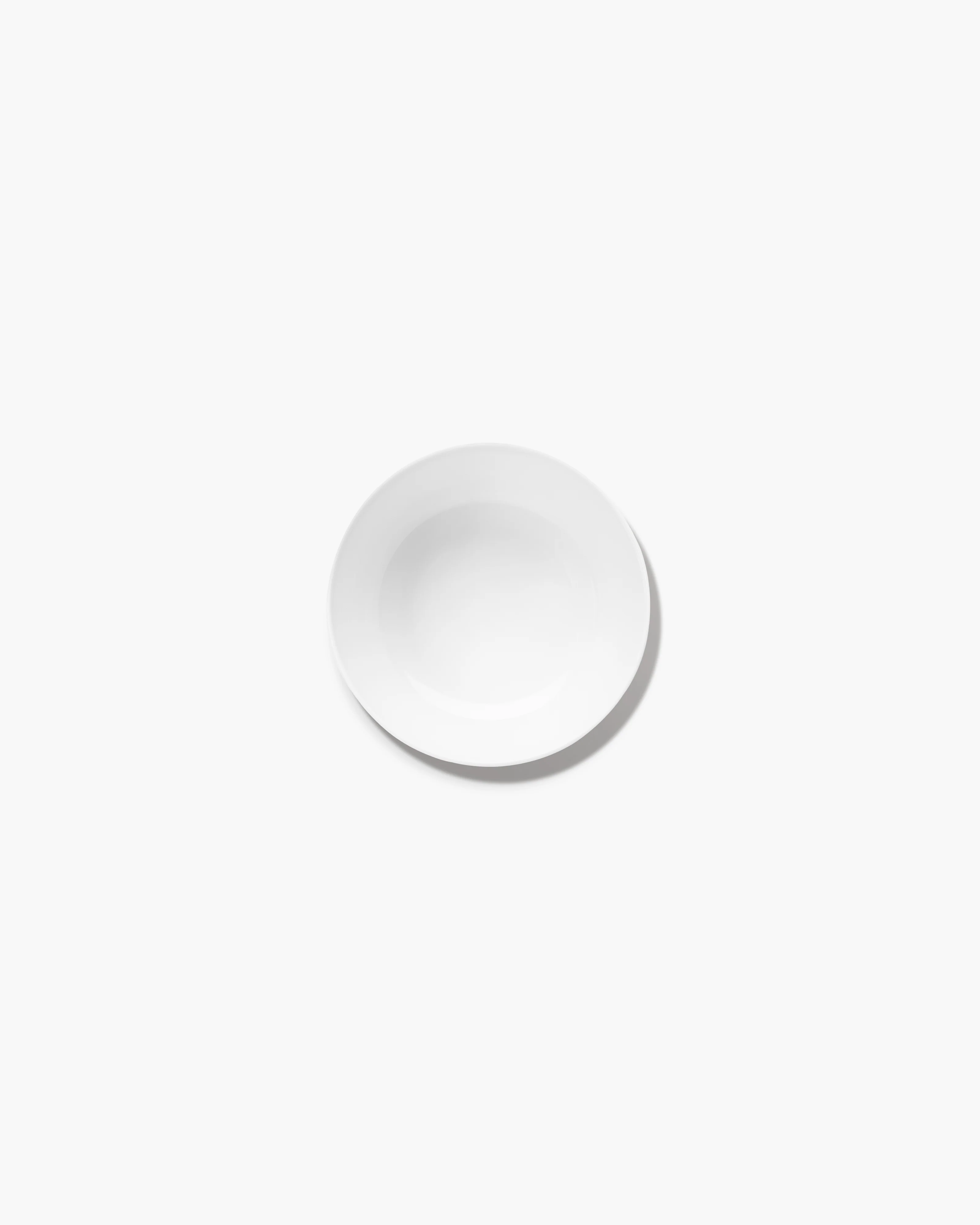 Bowl low S white glazed Base - Image 2