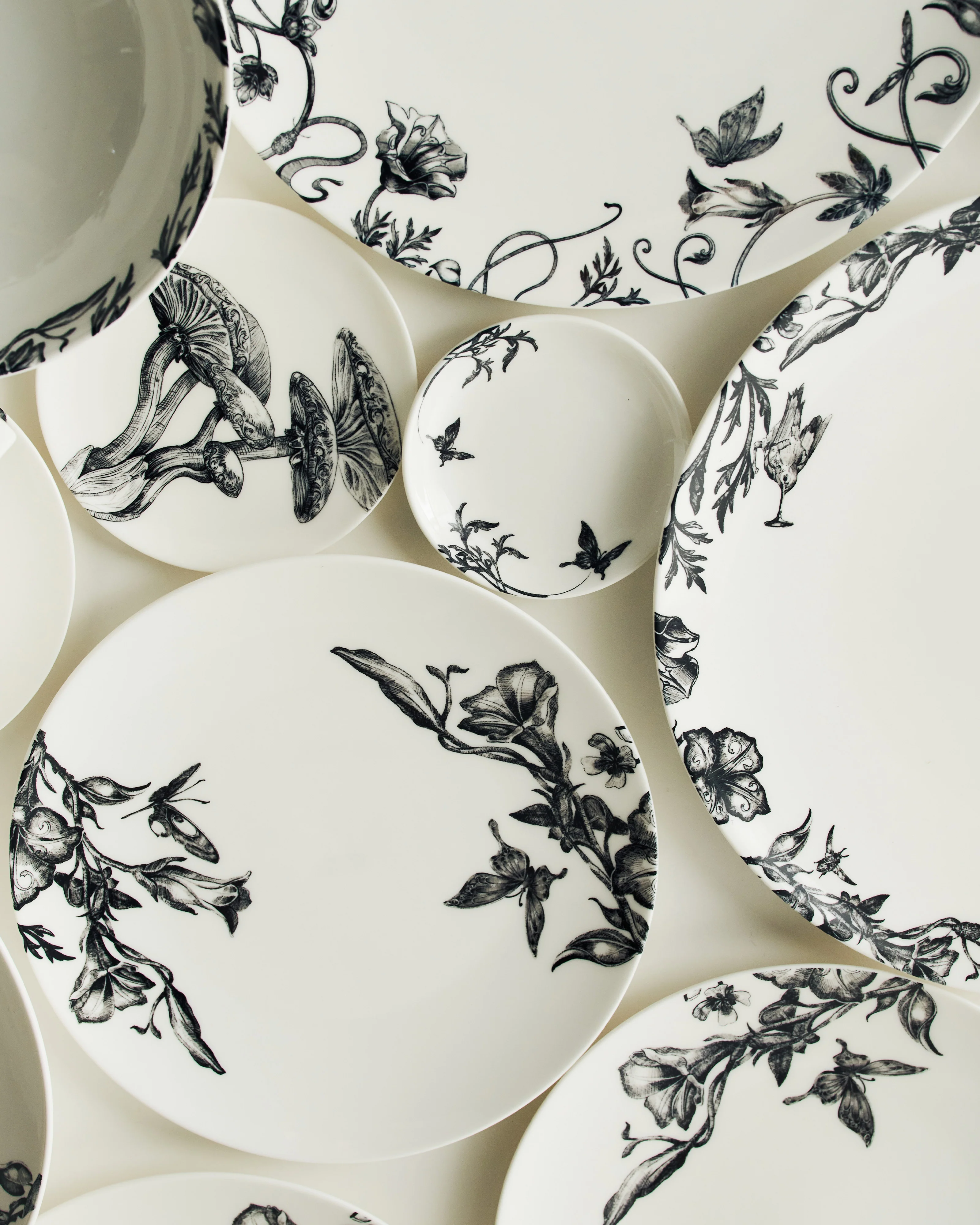 Bowl low XS butterfly ballet white - black Unity - Image 3