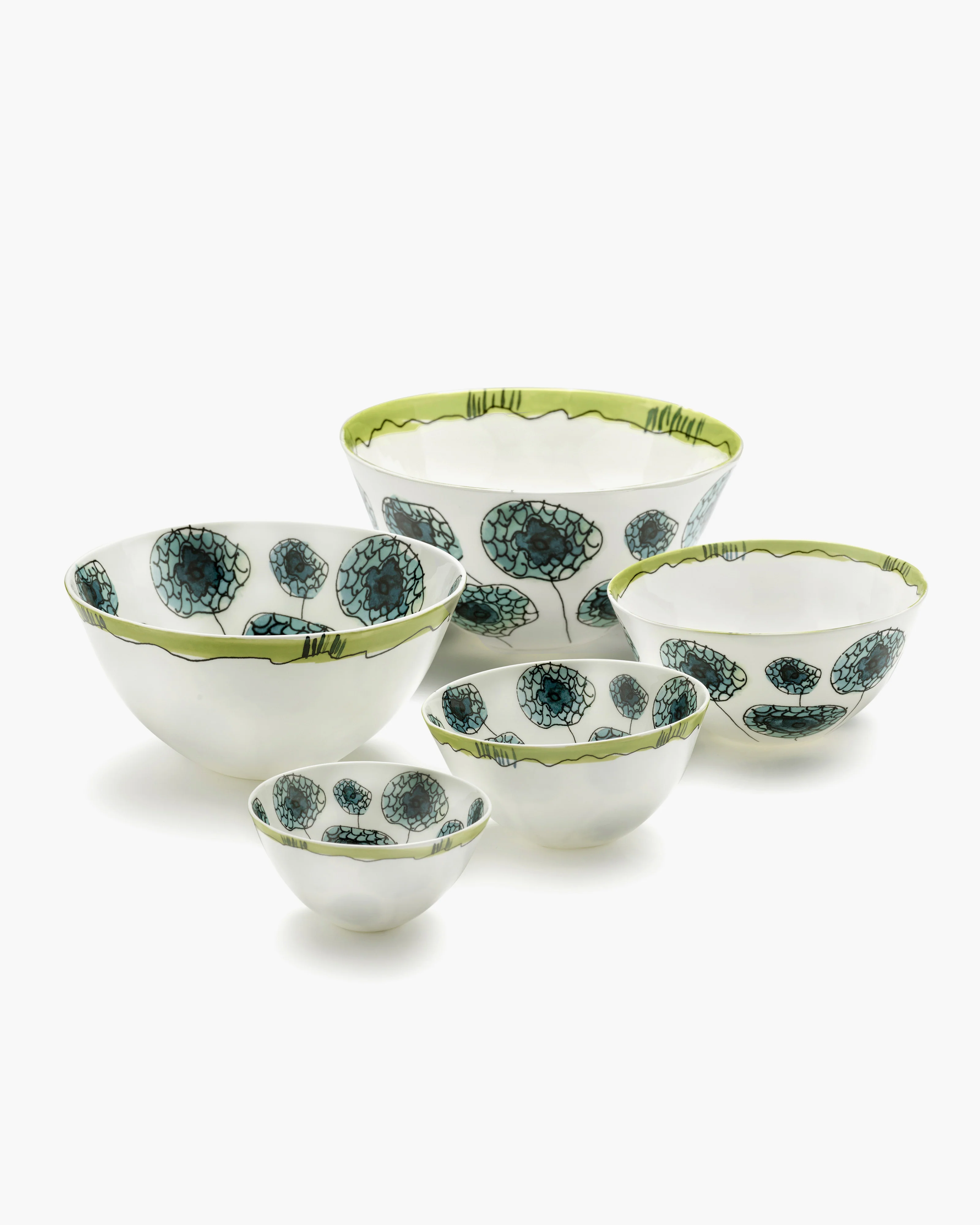 Bowl M Anemone vaniglia Midnight Flowers - Image 6