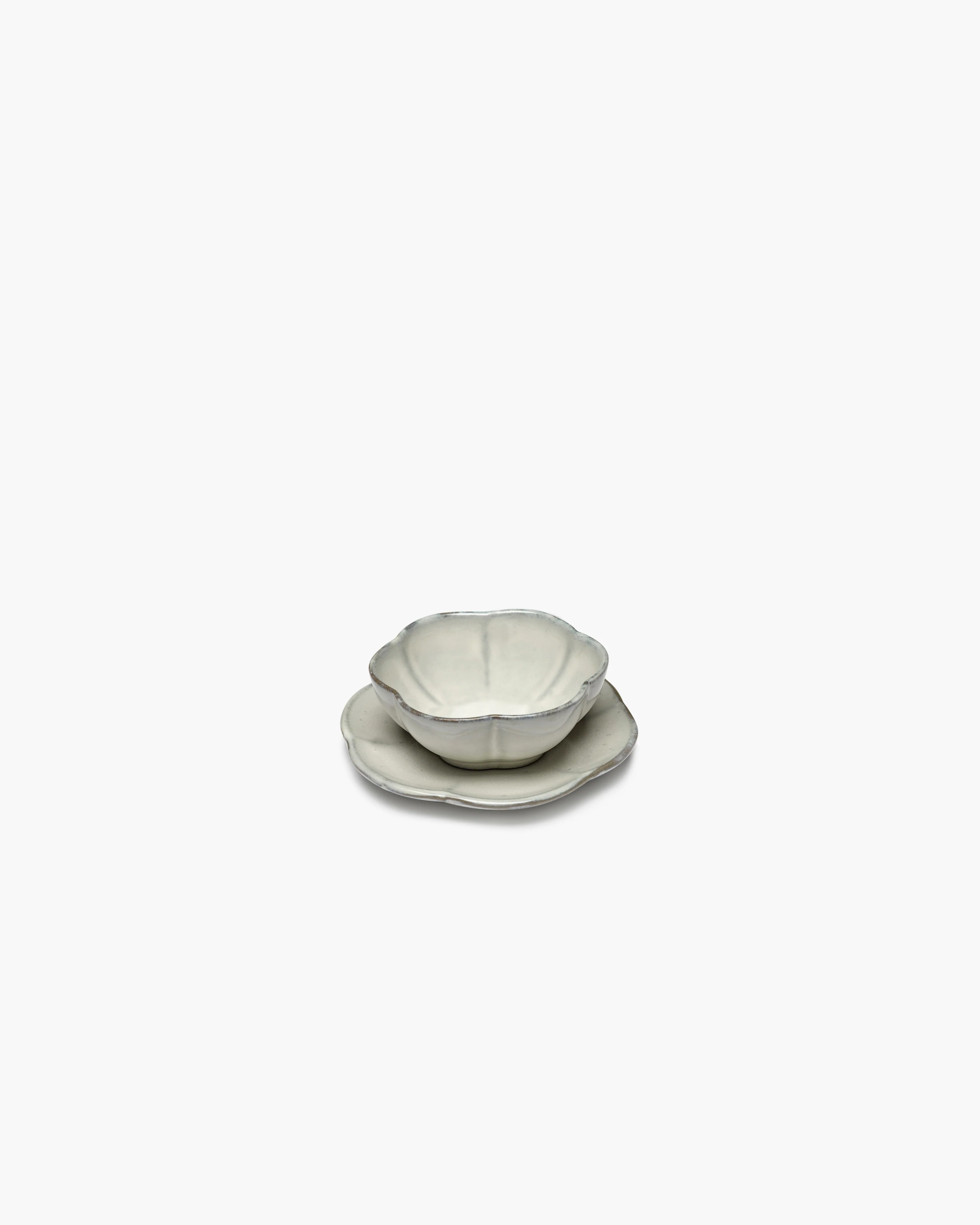 Bowl ribbed M white Inku - Image 4
