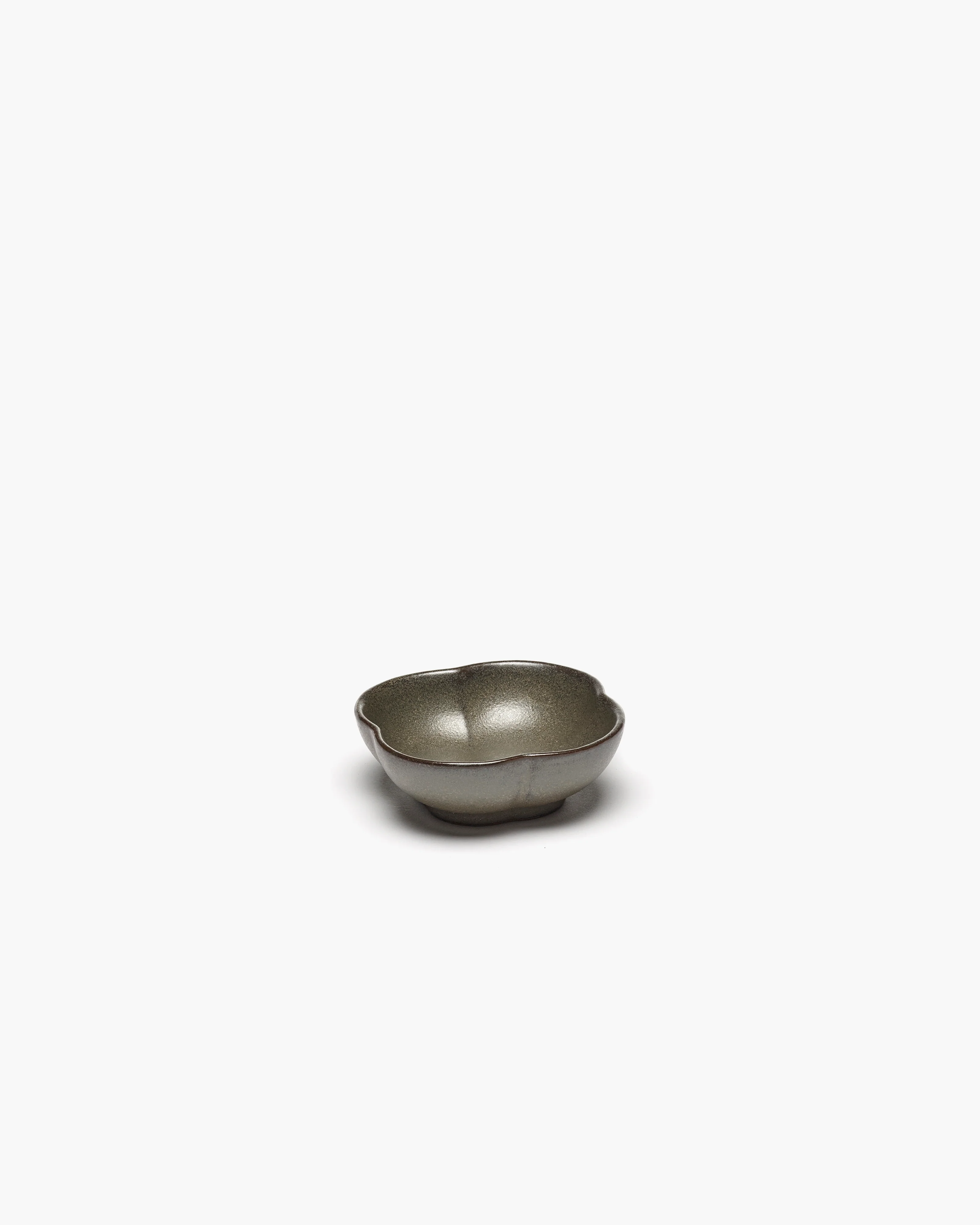 Bowl ribbed S green Inku
