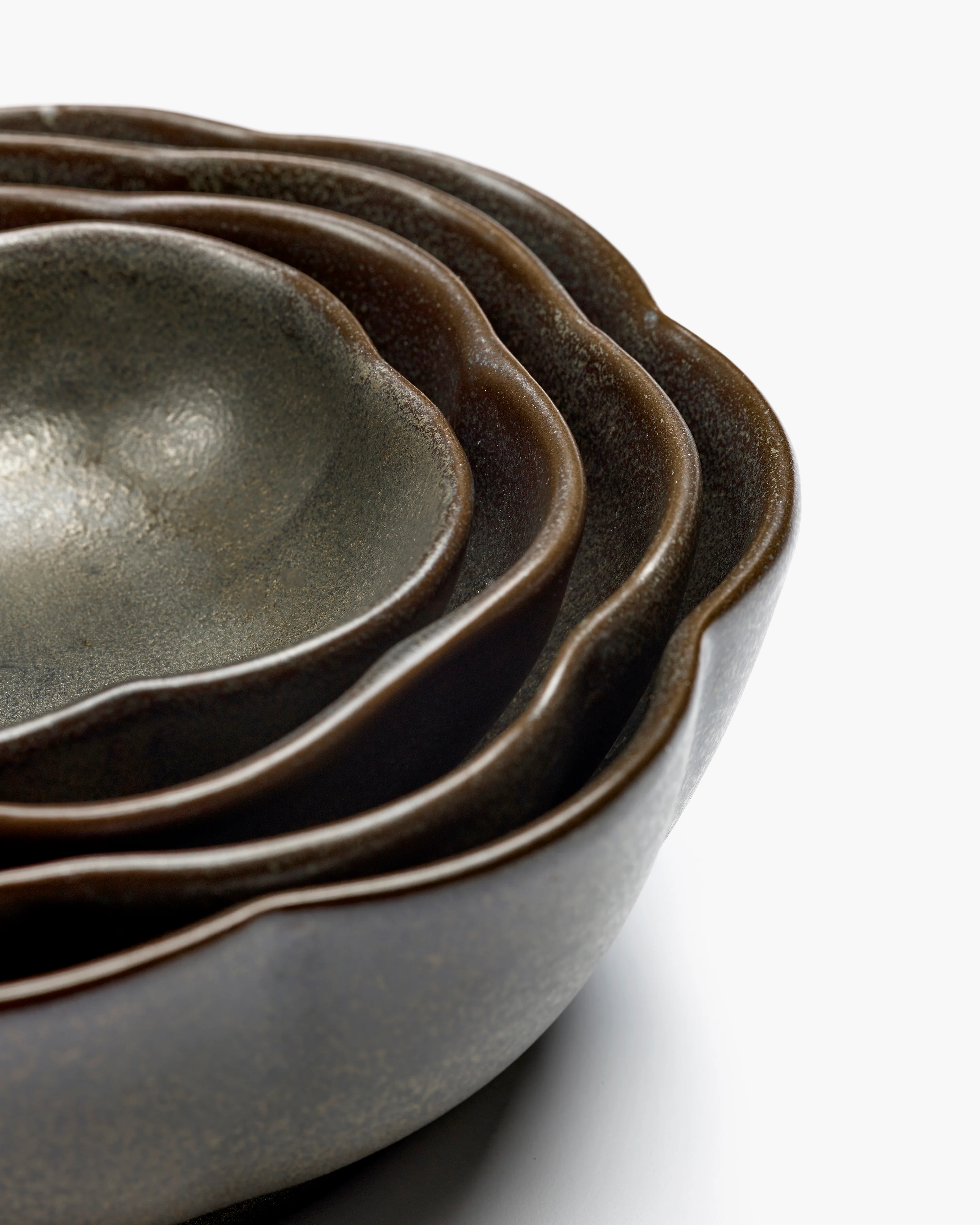 Bowl ribbed S green Inku - Image 2