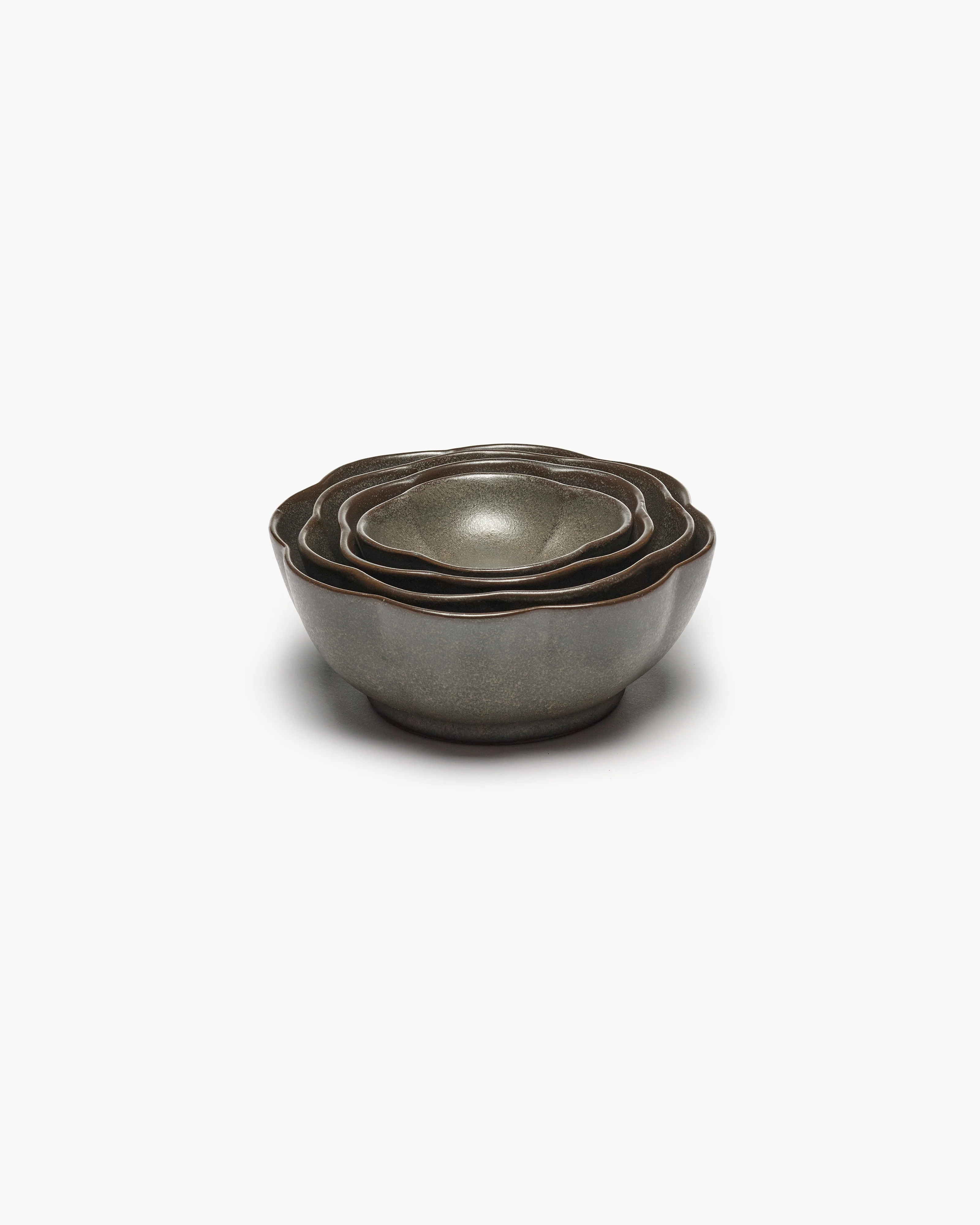 Bowl ribbed S green Inku - Image 3
