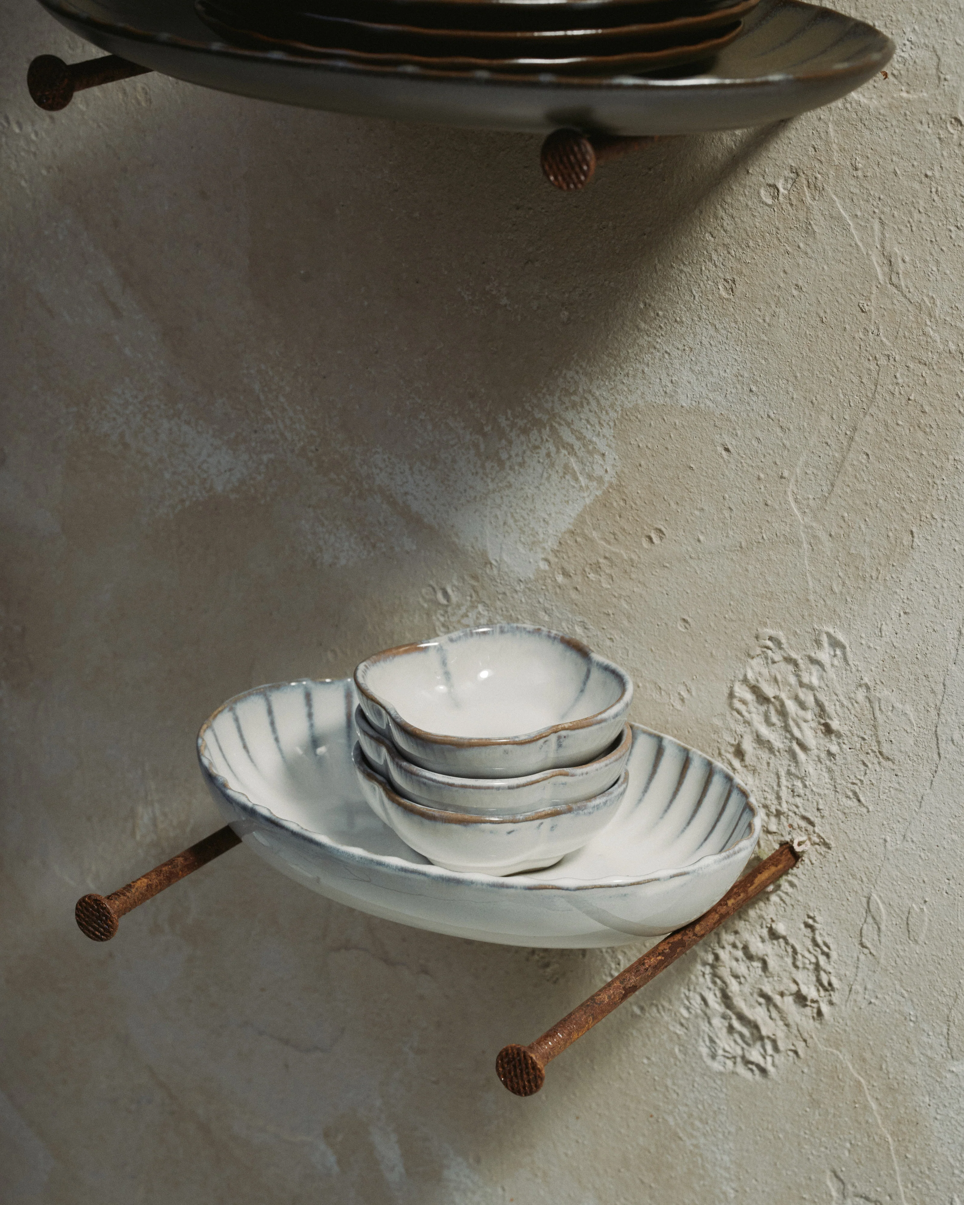 Bowl ribbed S white Inku - Image 2