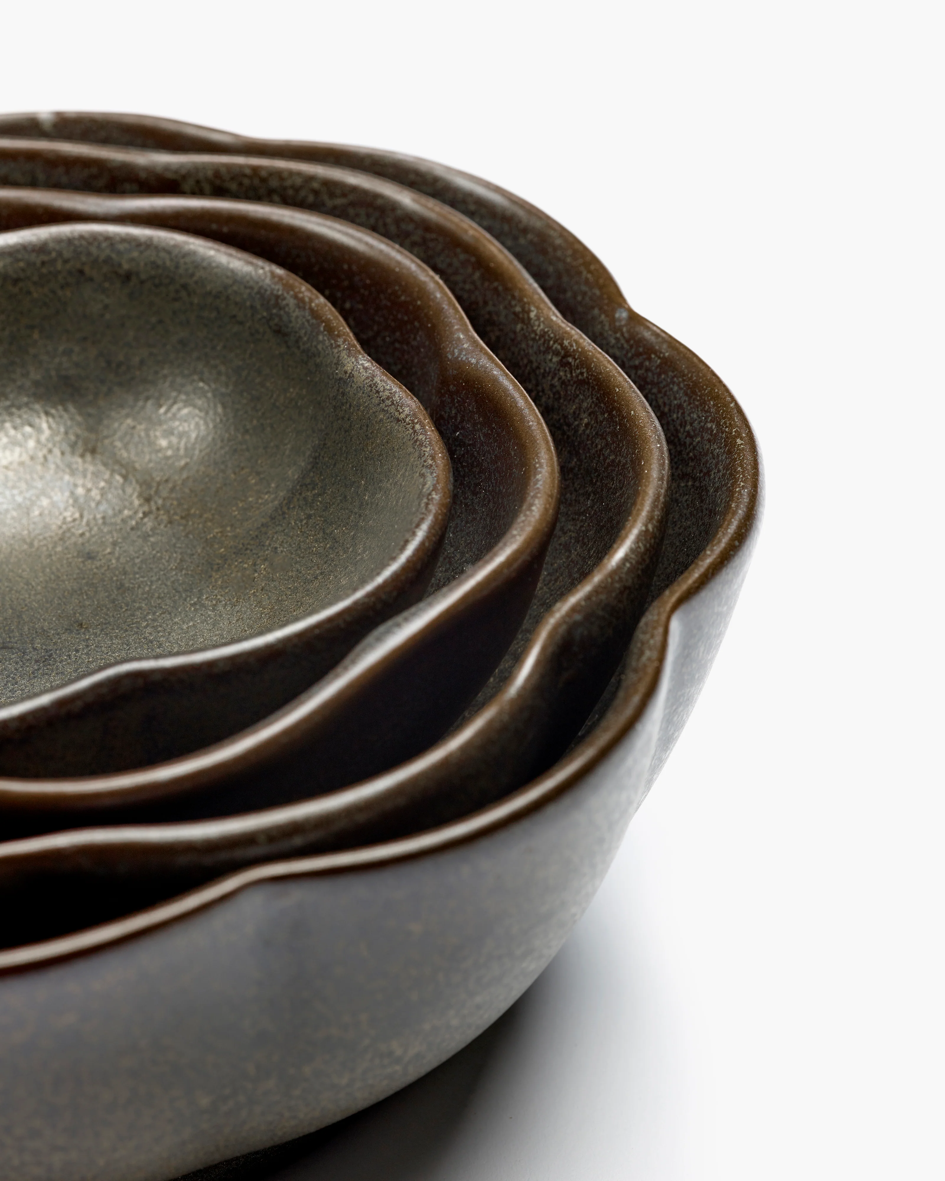 Bowl ribbed XL green Inku - Image 2