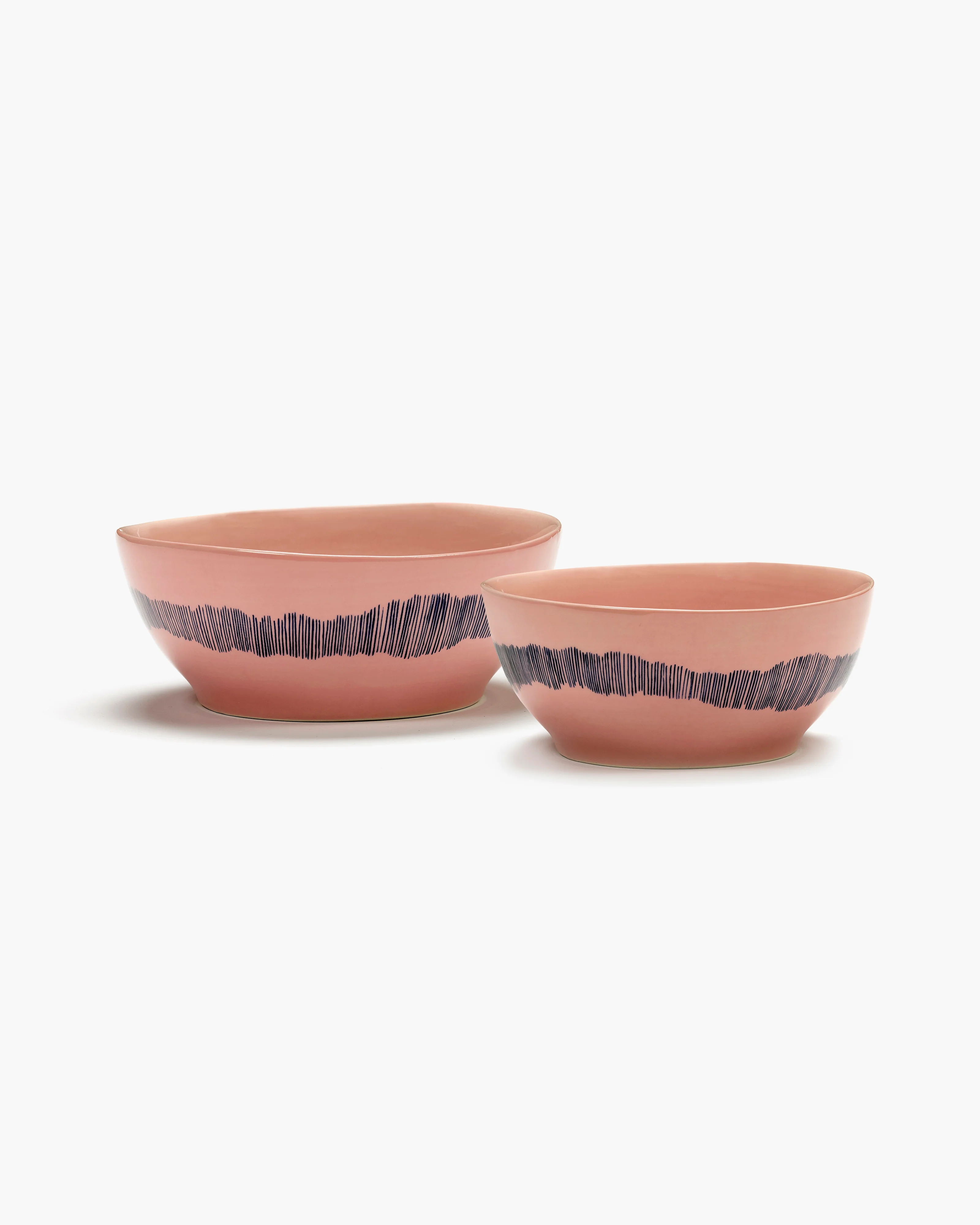 Bowl S pink - blue stripes Feast - Image 3
