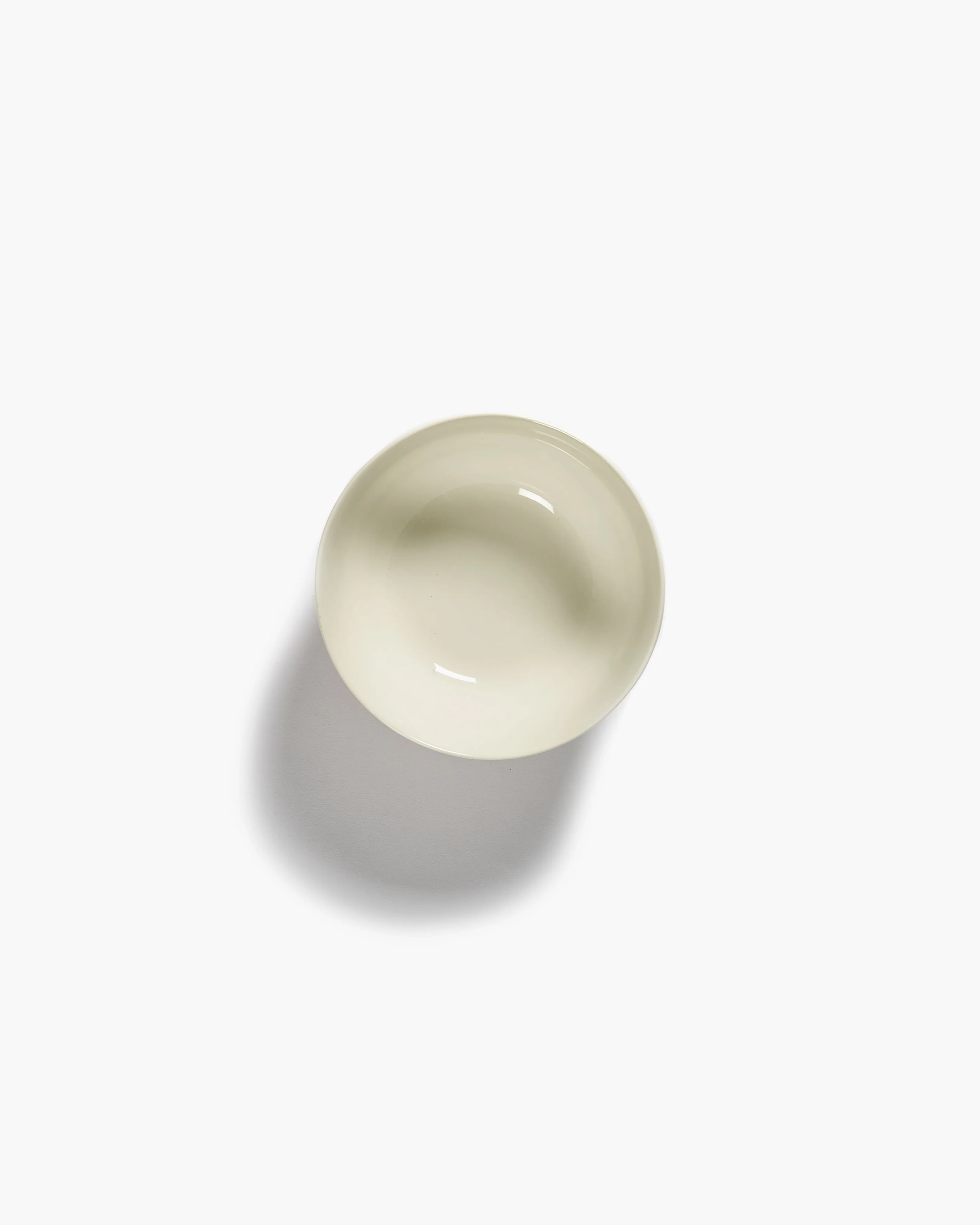 Bowl S white swirl - red stripes Feast - Image 2
