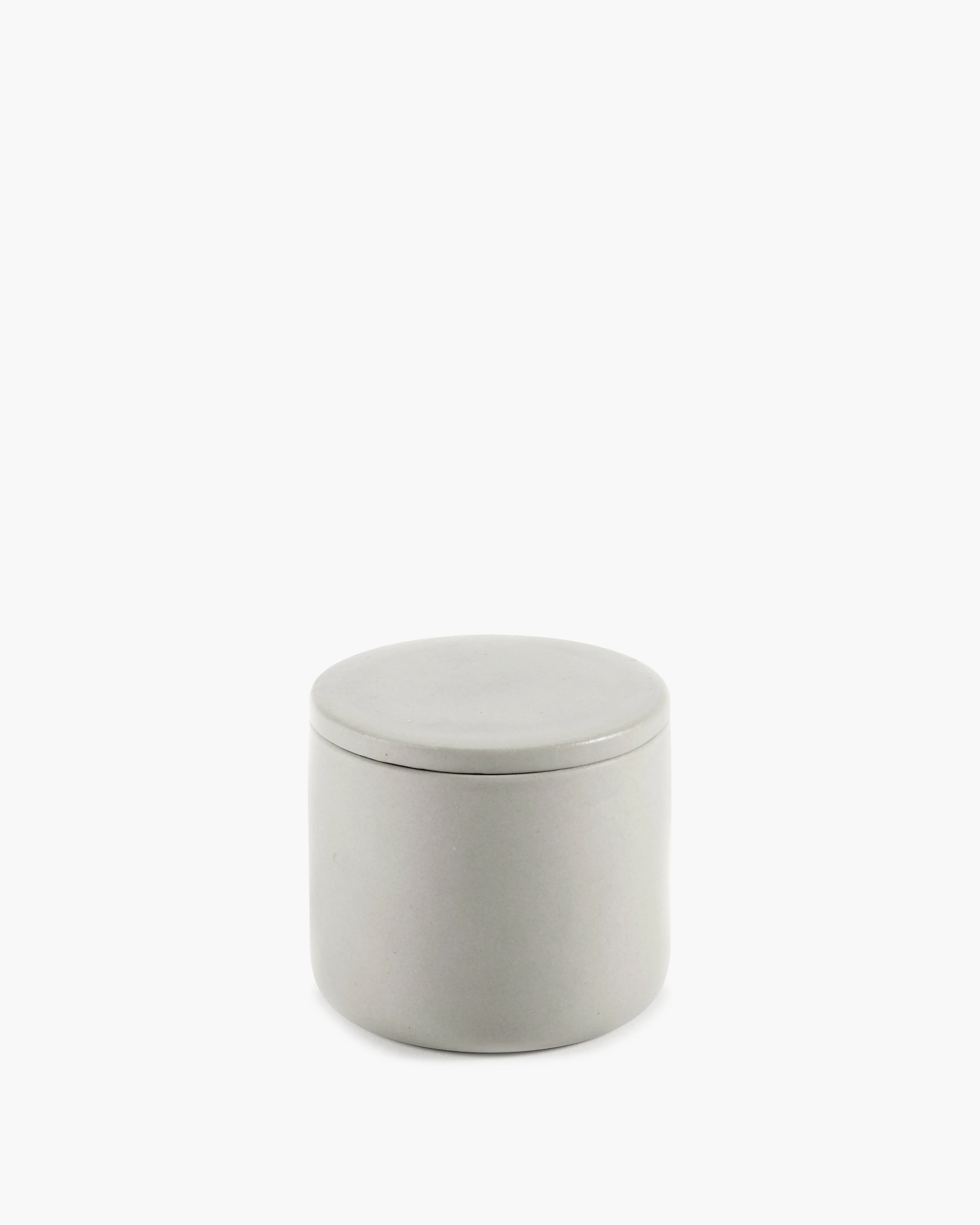 Box with lid round S beige Cose