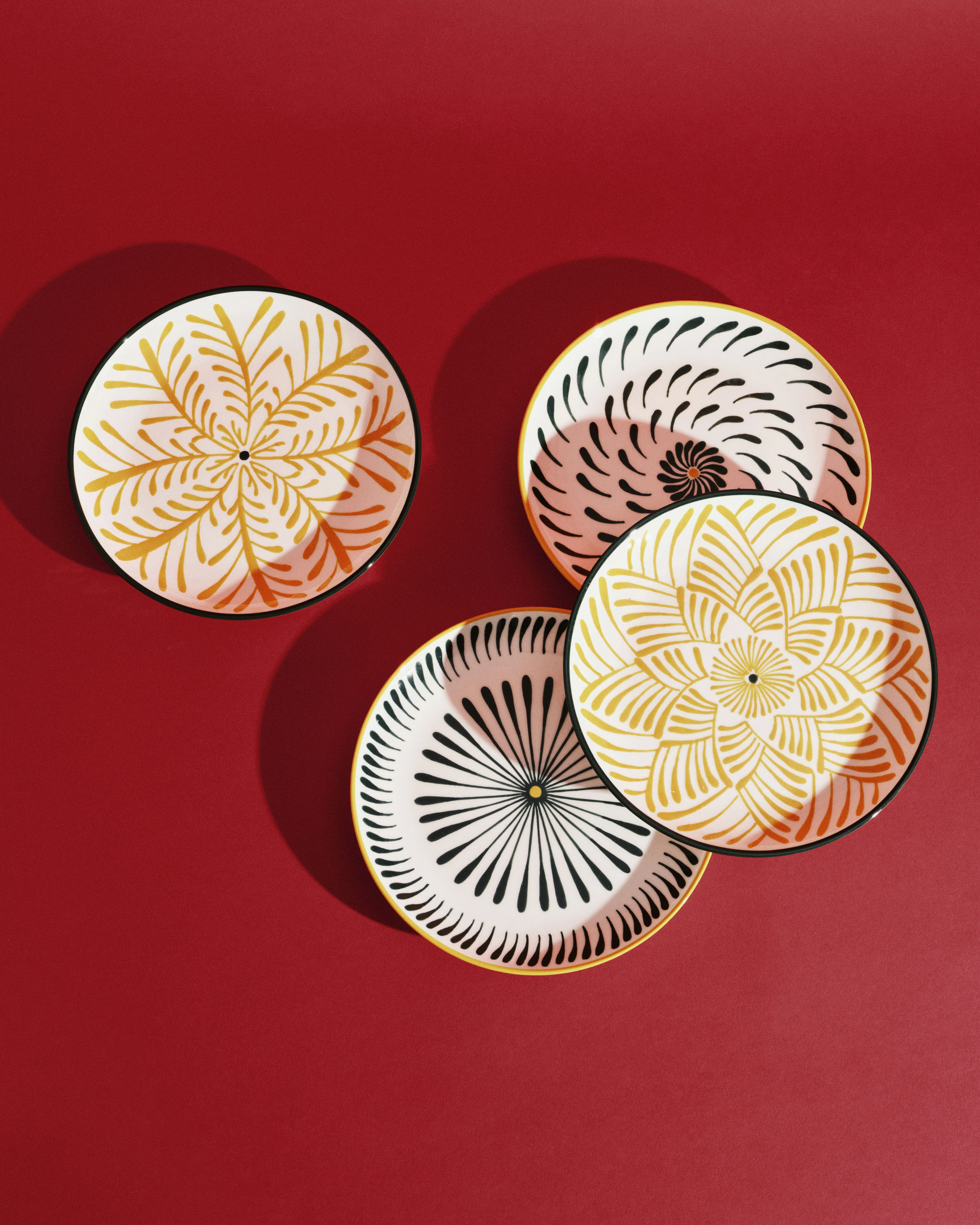 Breakfast plate ass/4 yellow - green Bazaar - Image 3