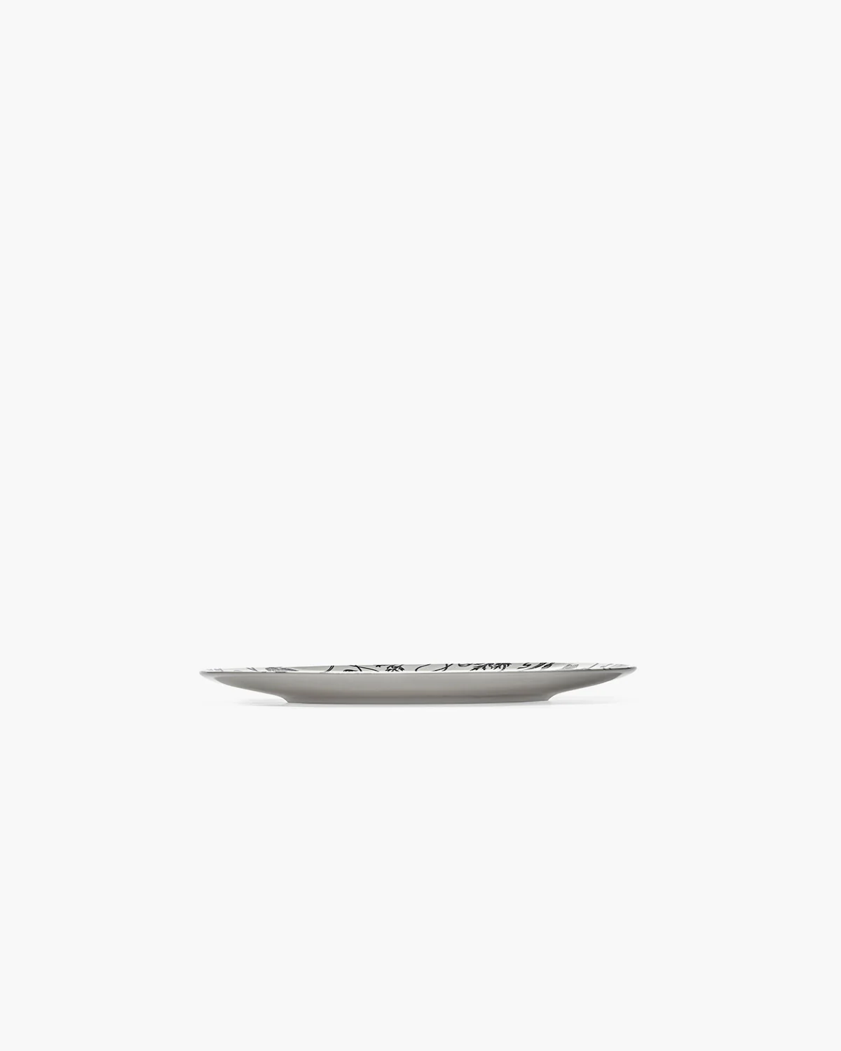 Breakfast plate floral fantasy white - black Unity - Image 4