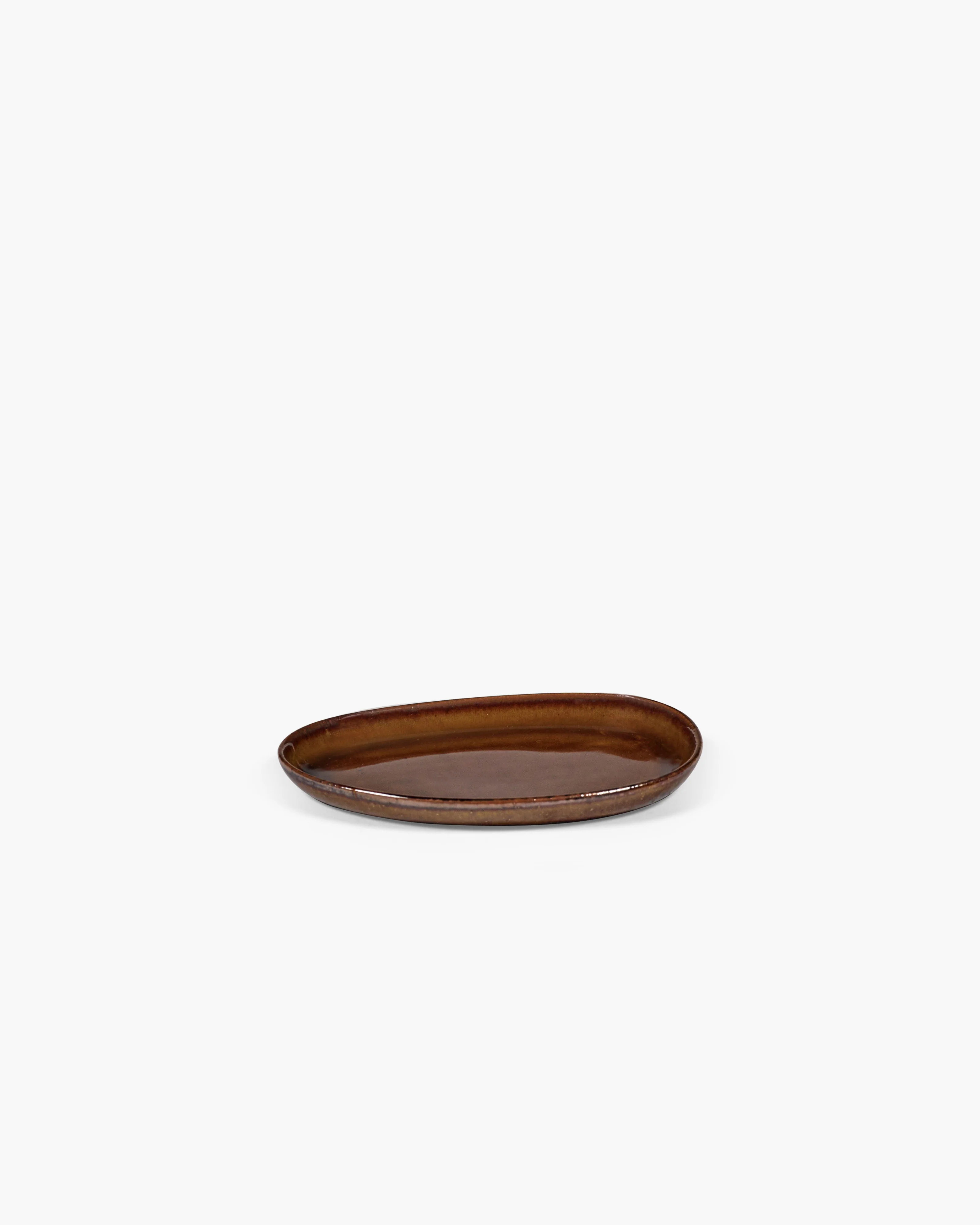 Breakfast plate ocher Out of lines