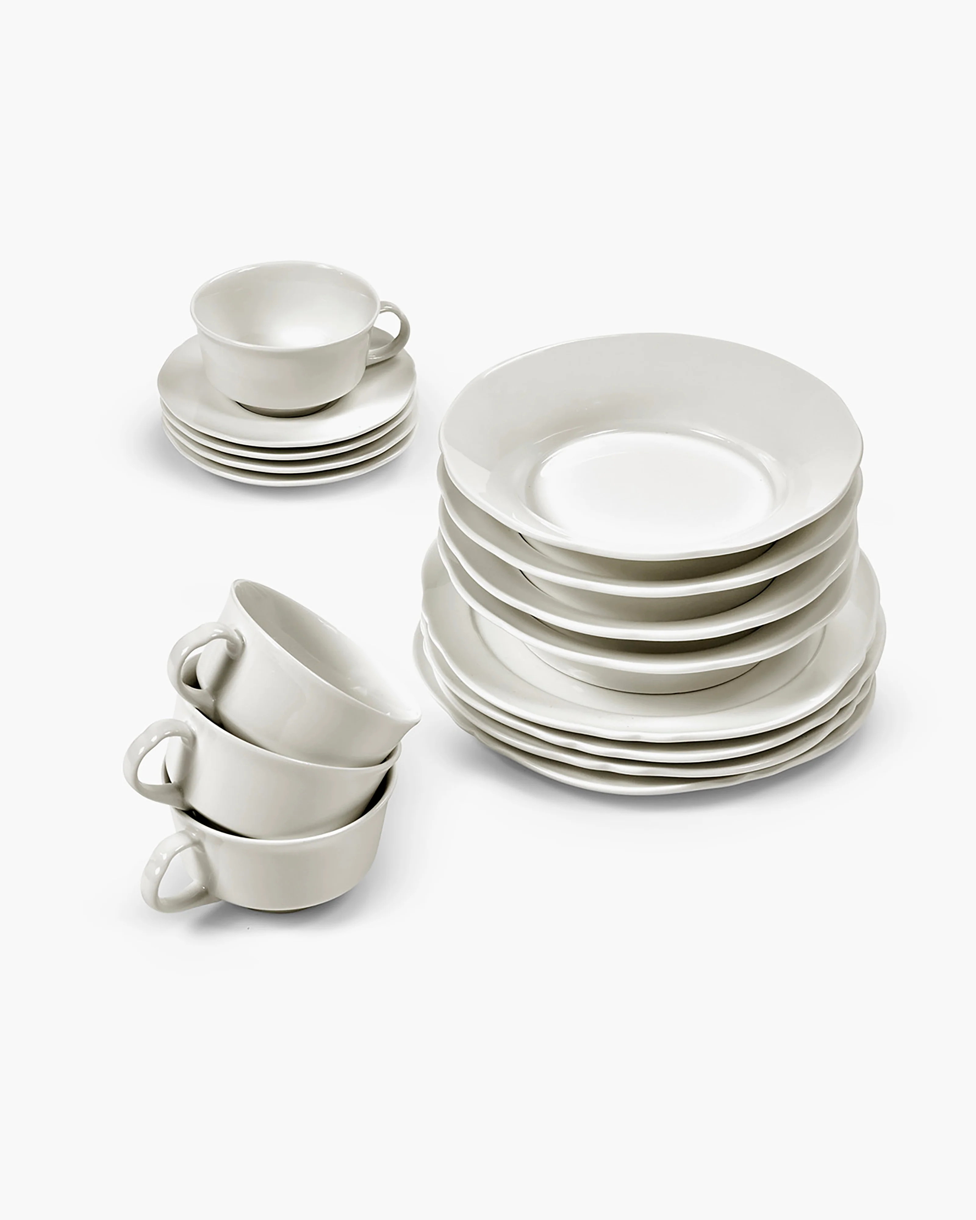 Breakfast set 16 pieces white Silhouette - Image 3