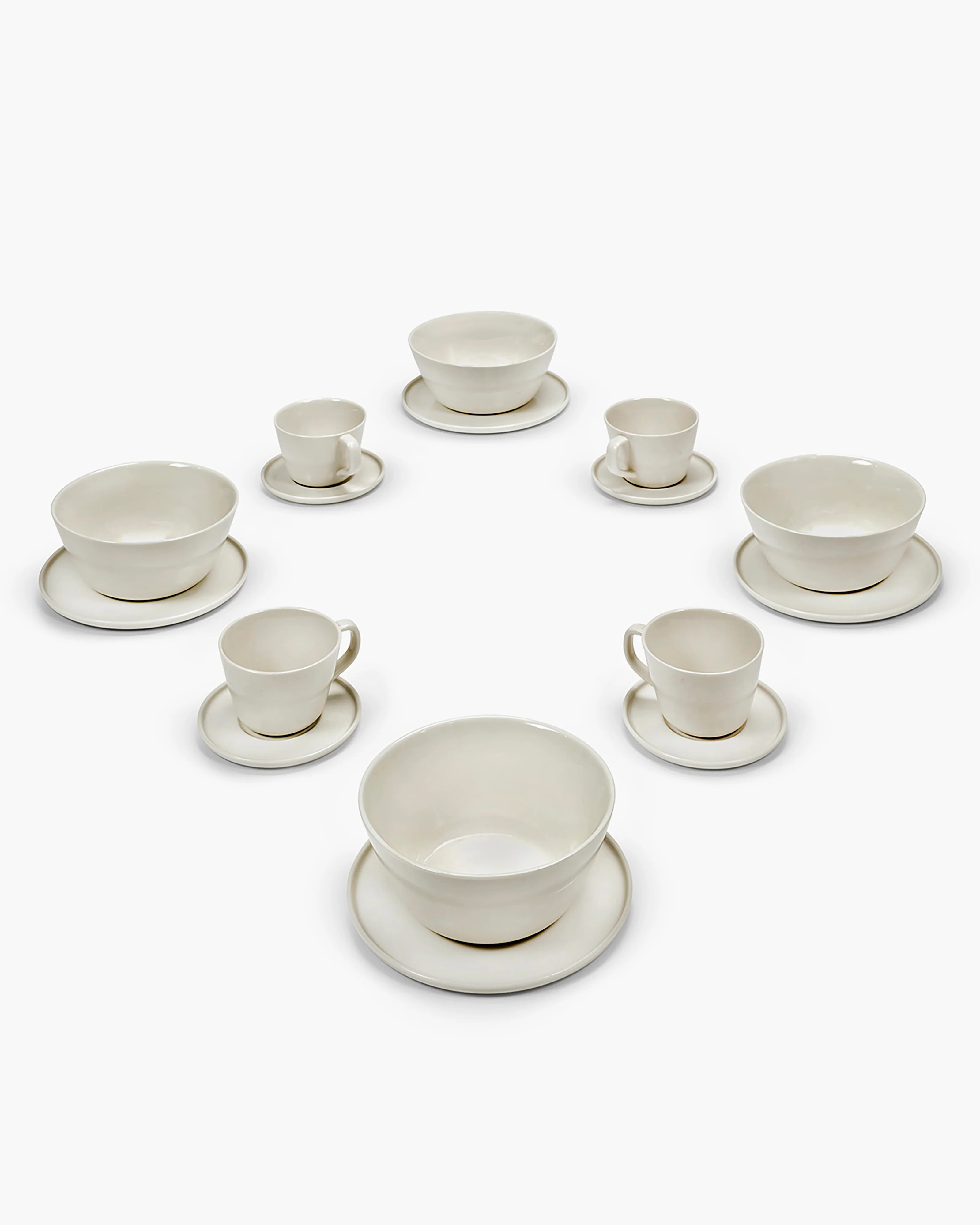 Breakfast Set 16 pieces ivory Cena