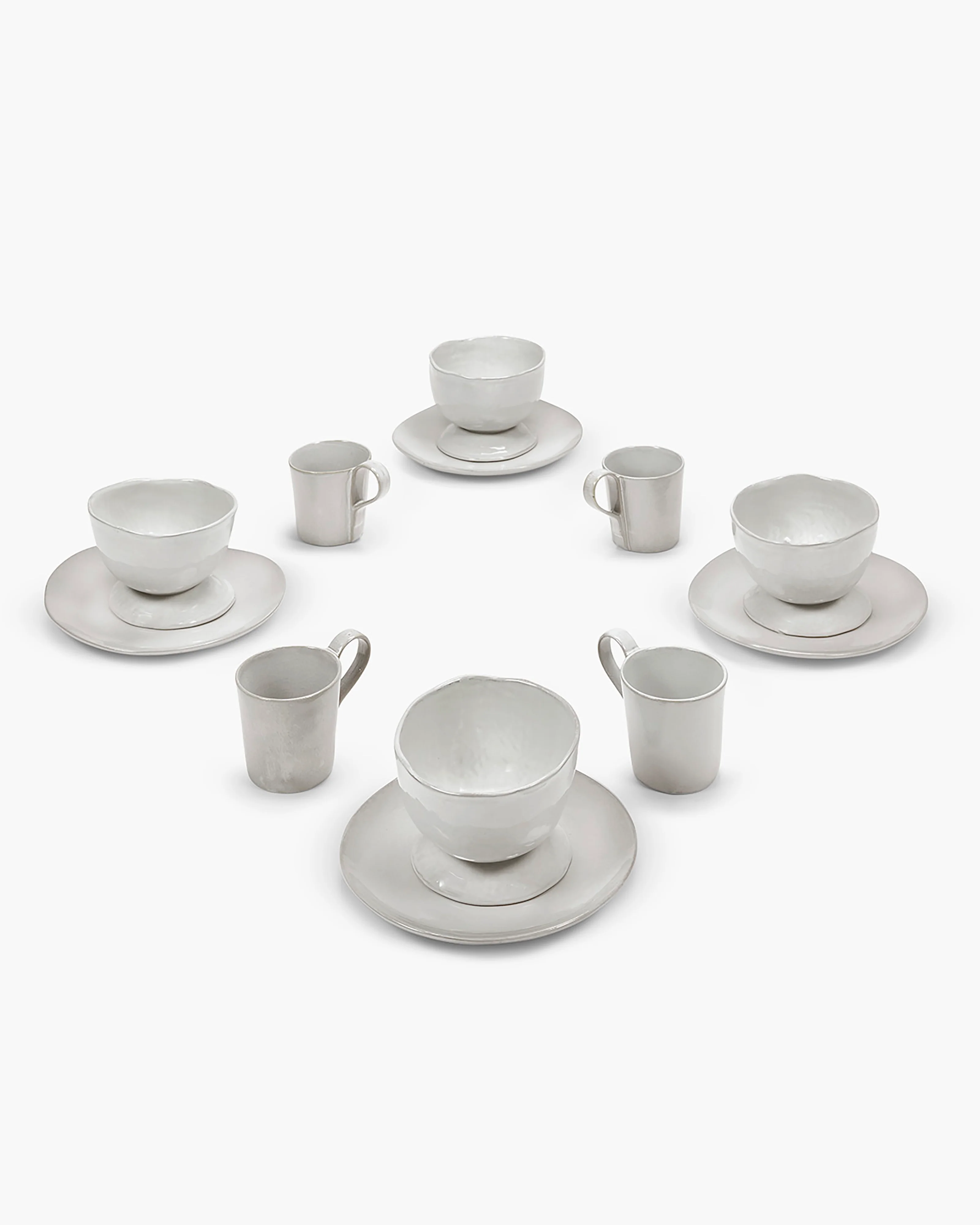 Breakfast Set 12 pieces off-white La Mère