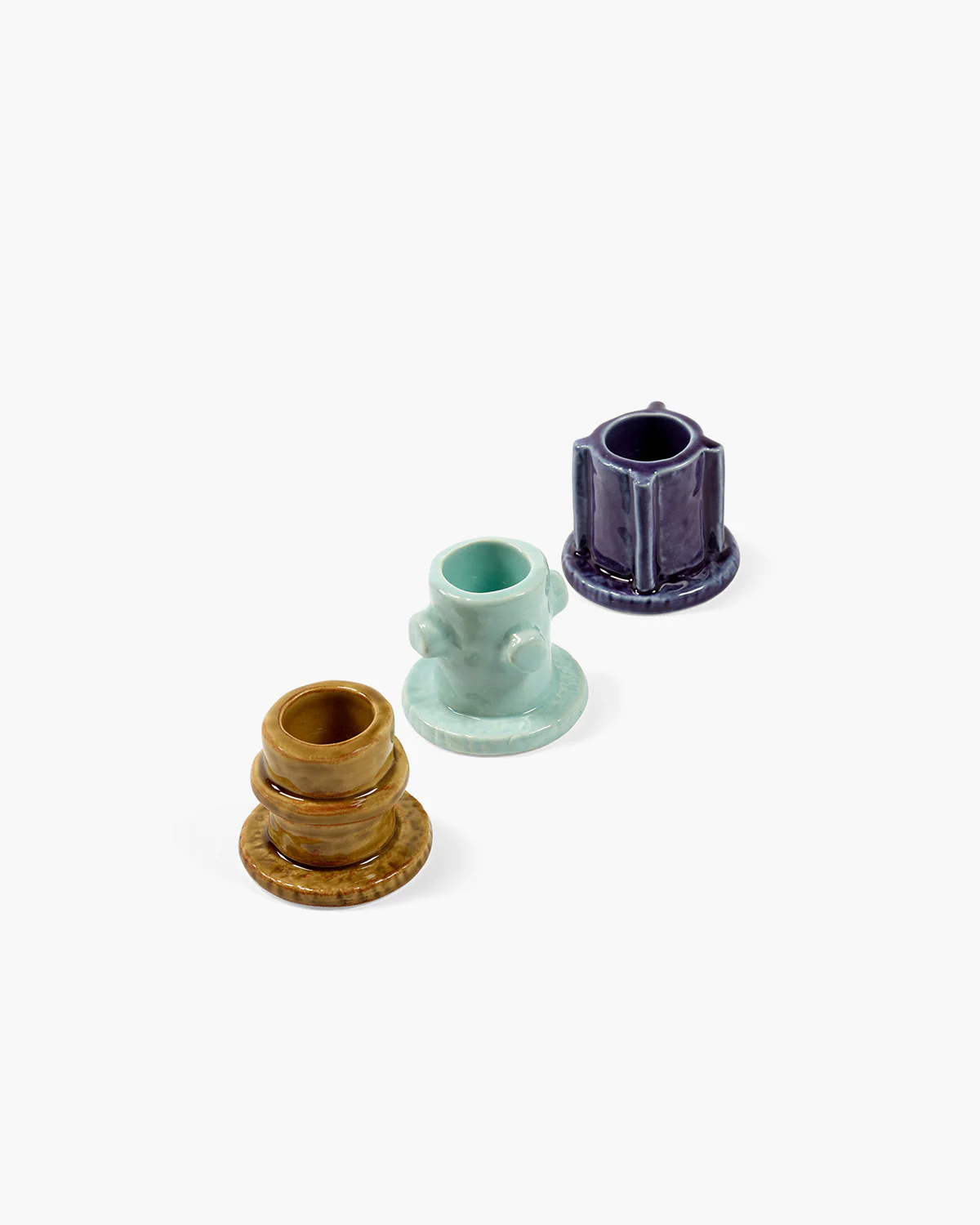 Candle holder 01 – ass/3 glazed Molly - Image 4