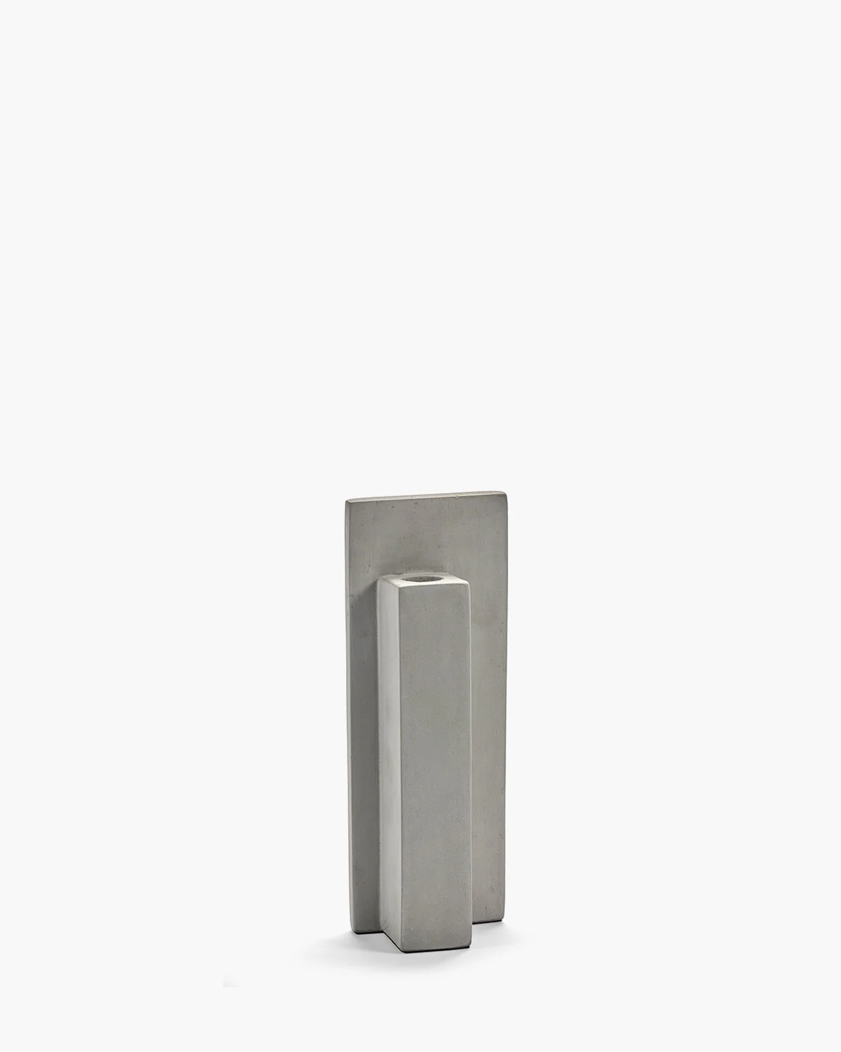 Candle holder L grey Werk