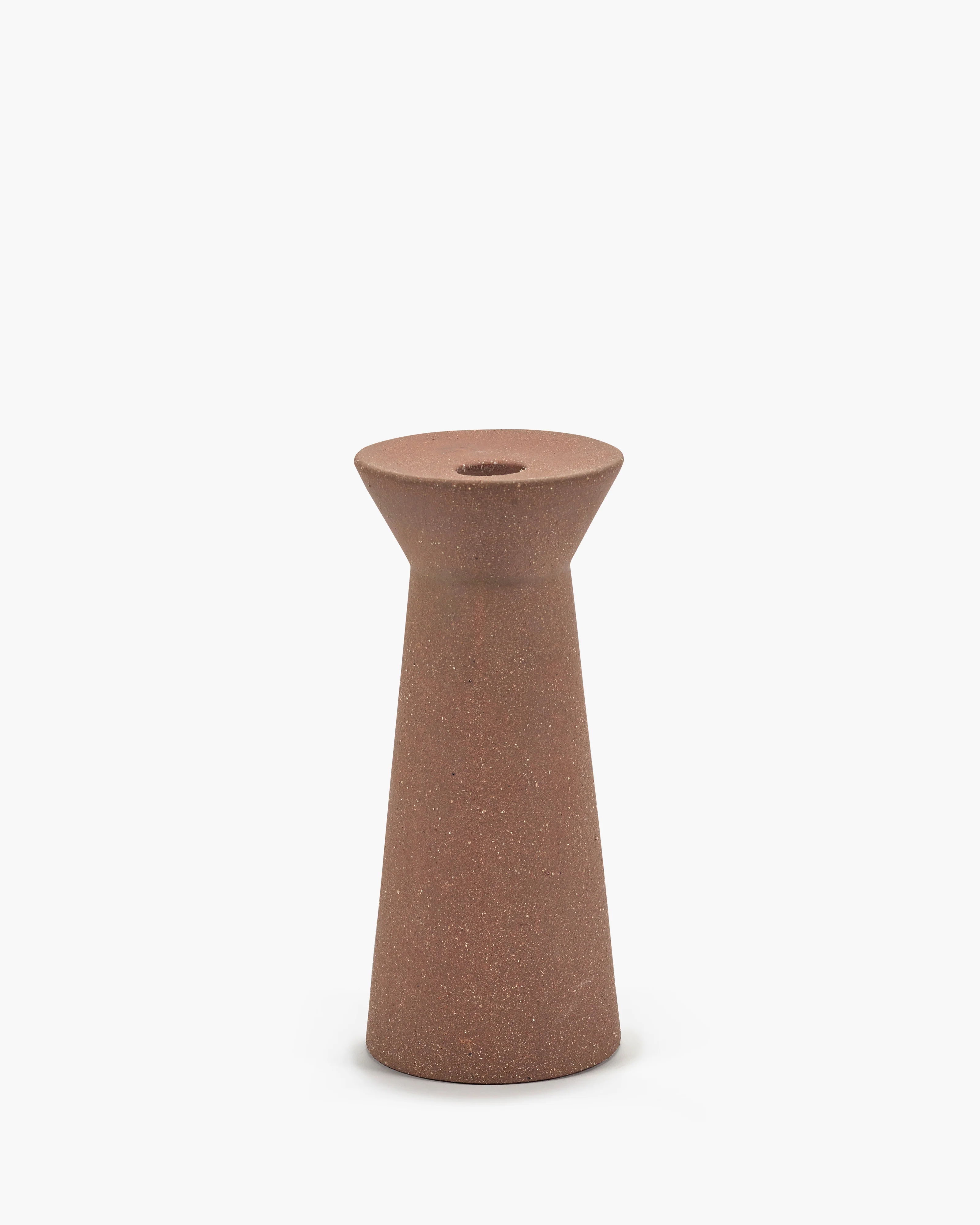 Candle holder L red brown Marie-Ann