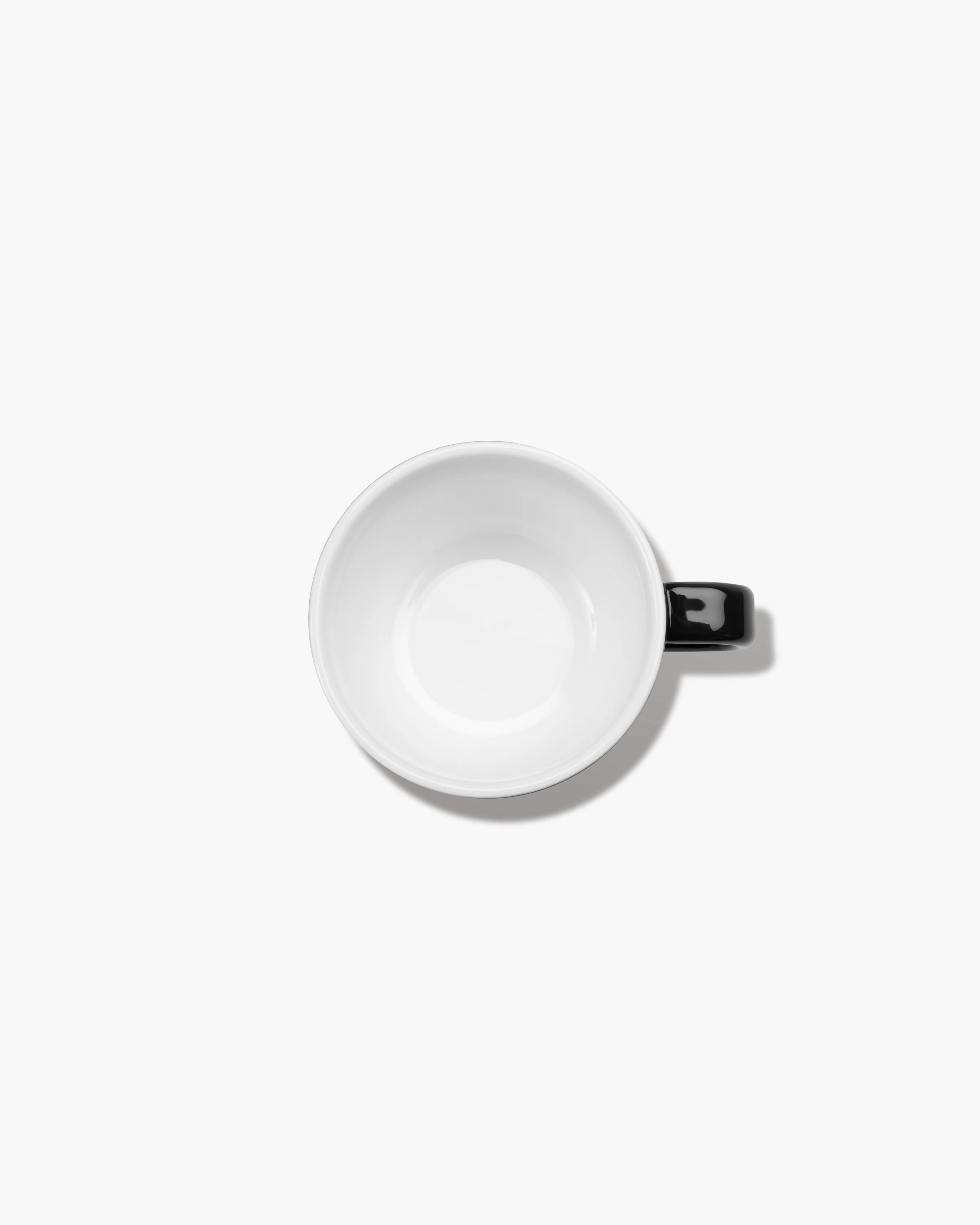 Cappuccino cup glazed black Passe-partout - Image 3
