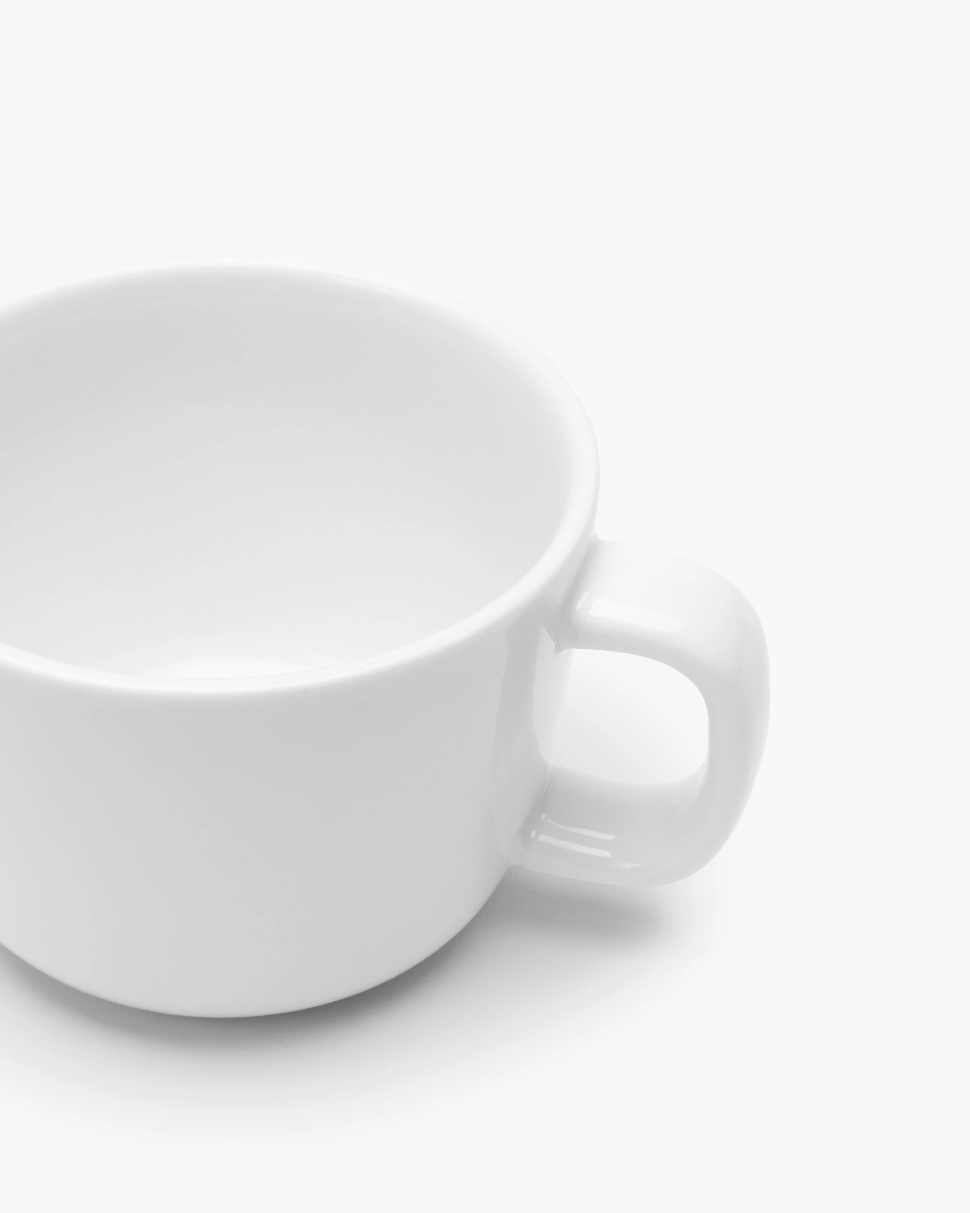 Cappuccino cup white glazed Passe-partout - Image 2
