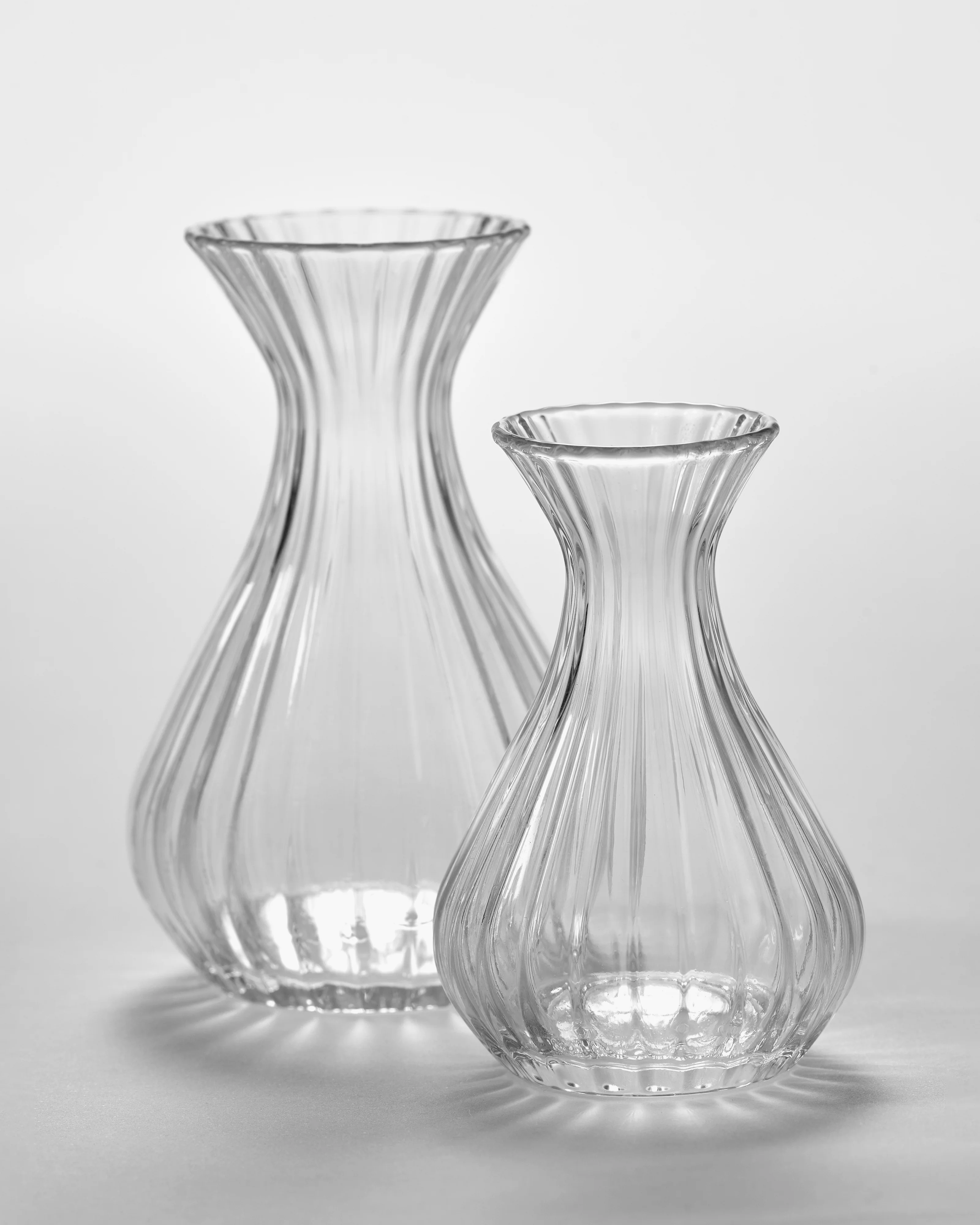 Carafe S transparent ribbed 16cl Inku - Image 4
