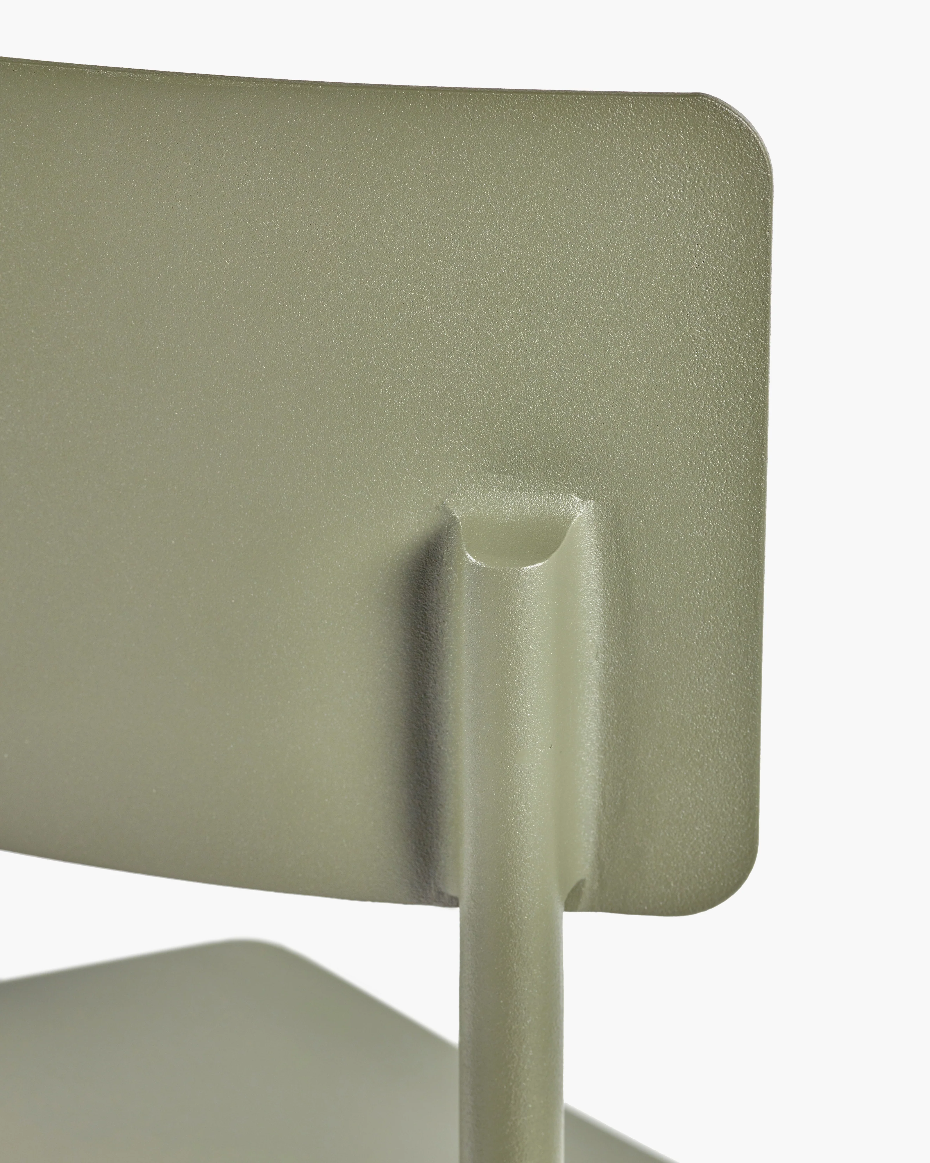 Chair L without armrests aluminium eucalyptus green August - Image 3