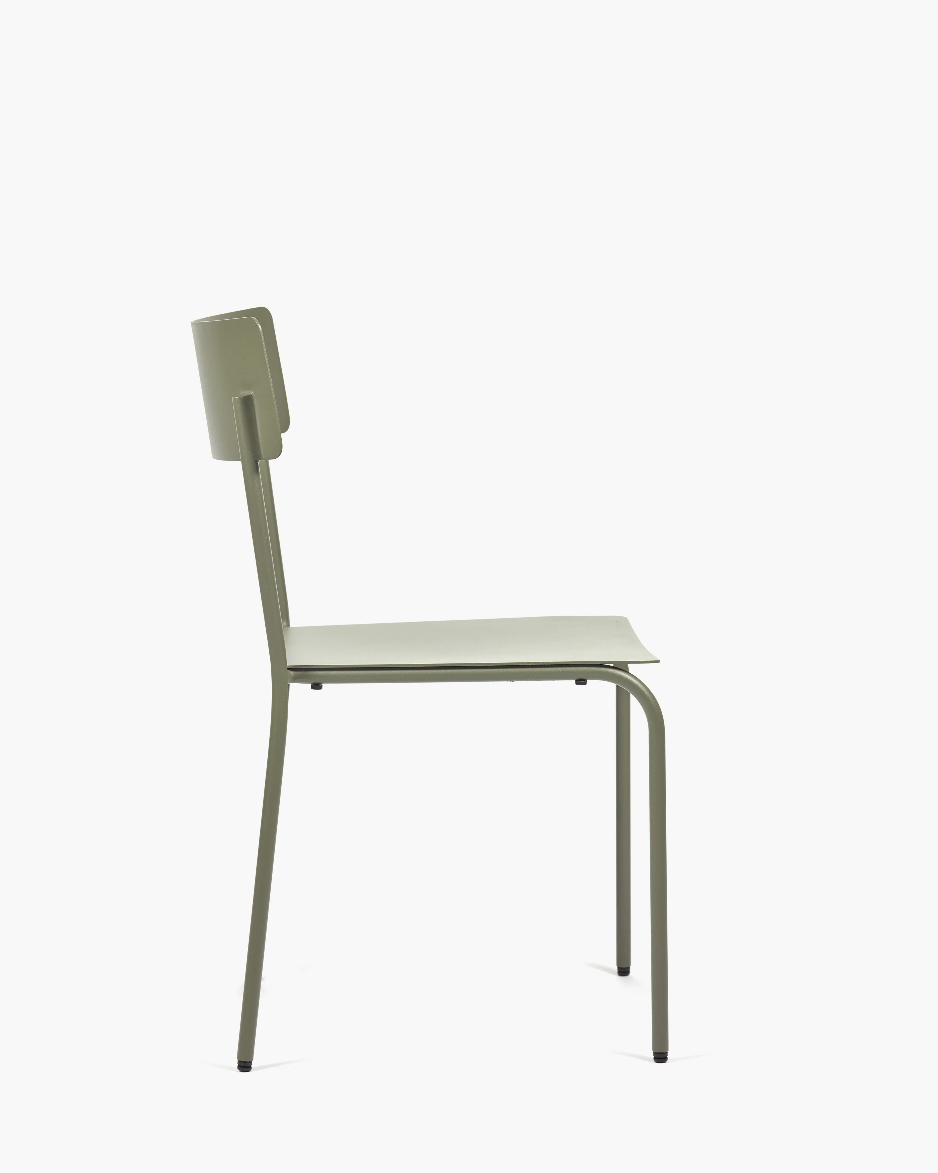 Chair S without armrests aluminium eucalyptus green August - Image 3