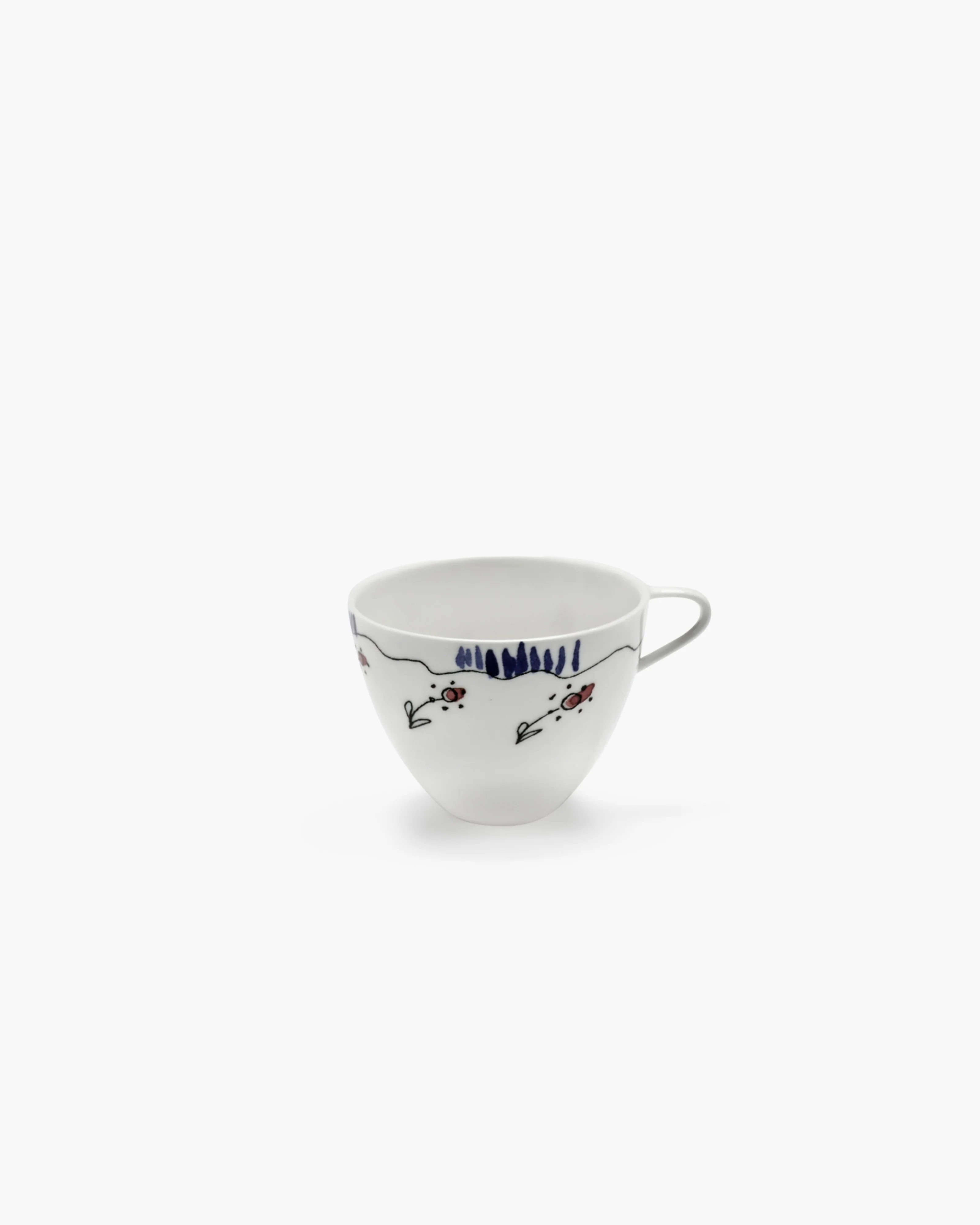 Coffee cup high Anemone milk Midnight Flowers