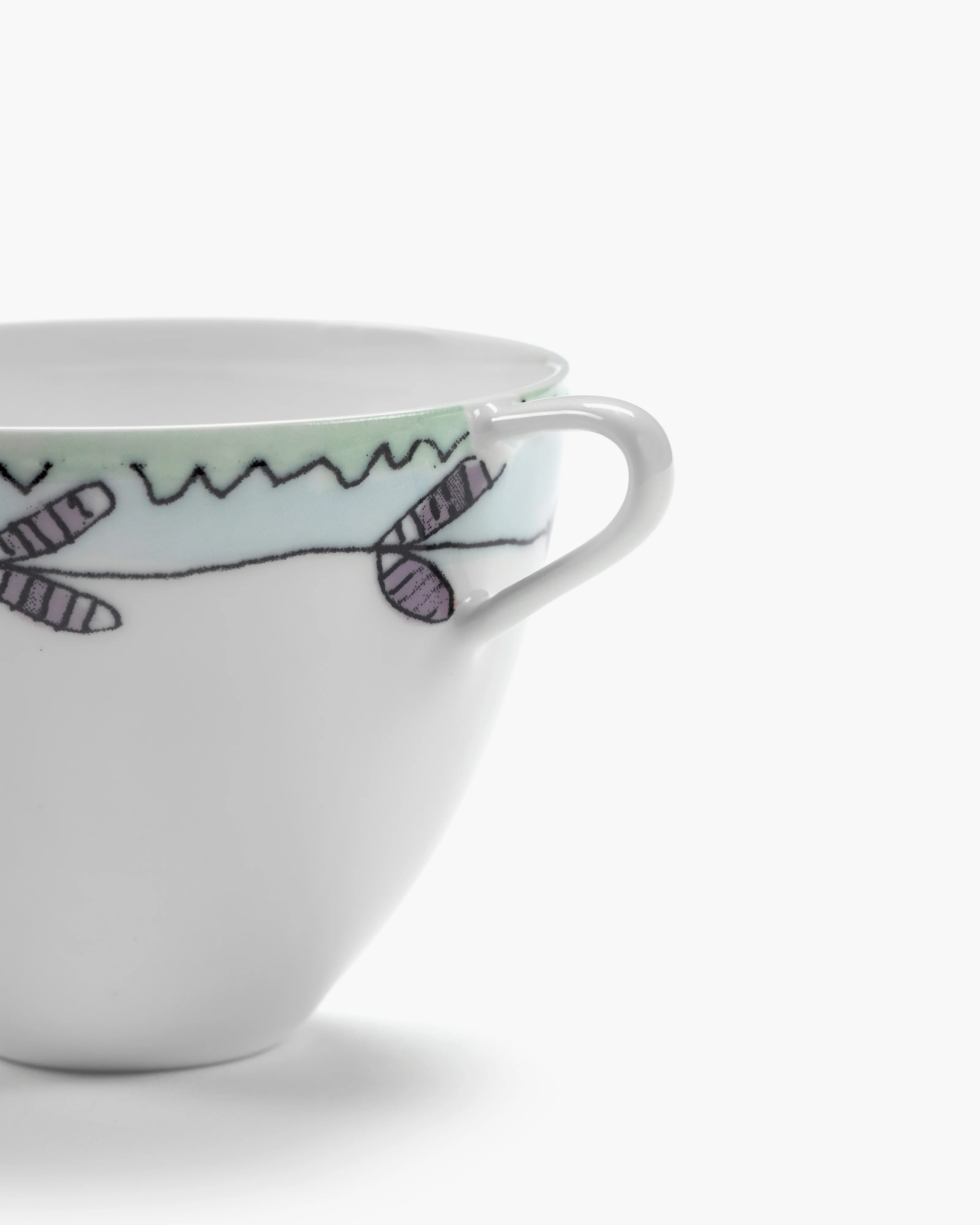 Coffee cup high Blossom milk Midnight Flowers - Image 3