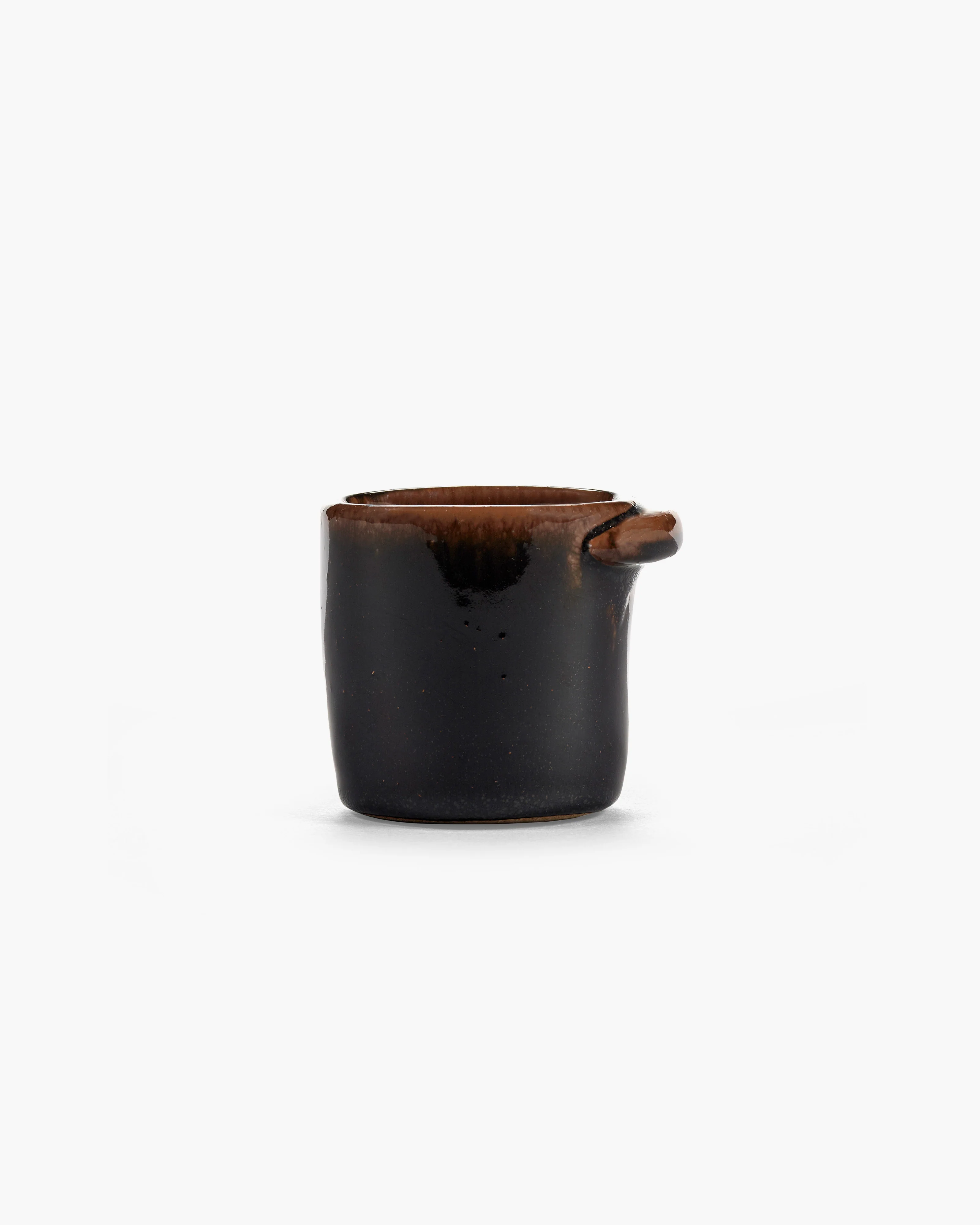 Coffee cup without handle dark brown Out of lines - Image 3