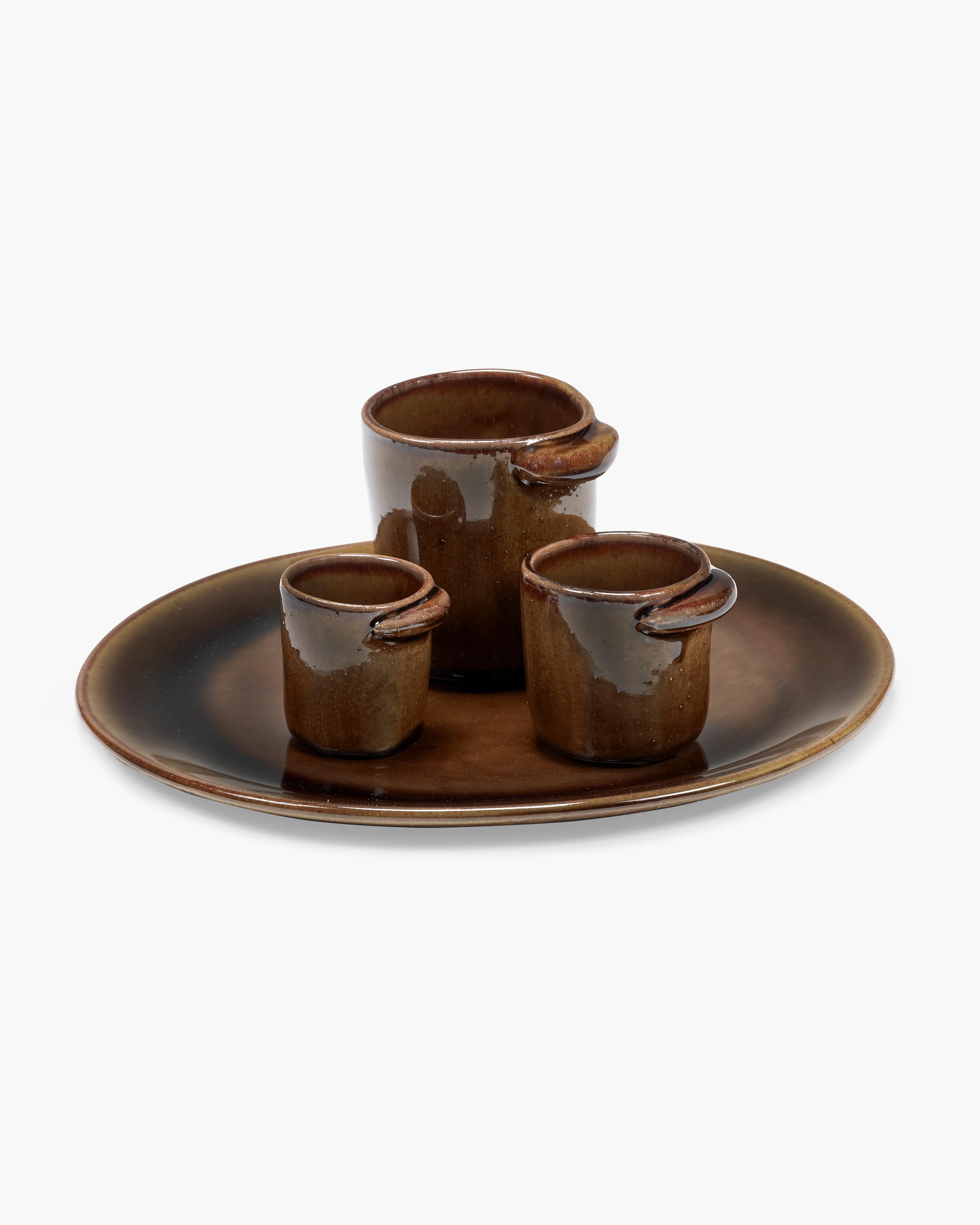 Coffee cup without handle ocher Out of lines - Image 6