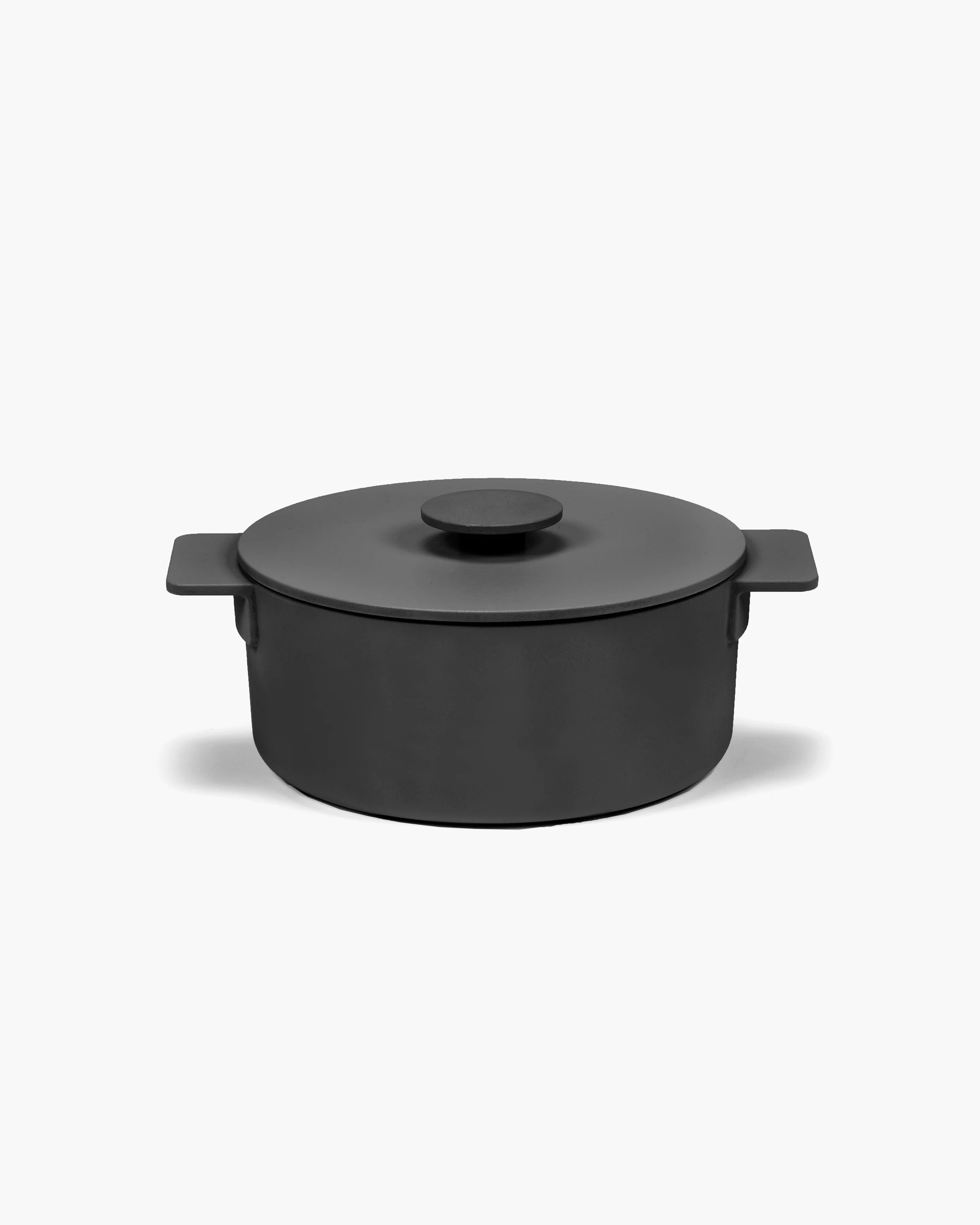 Cooking pot M cast iron black Surface