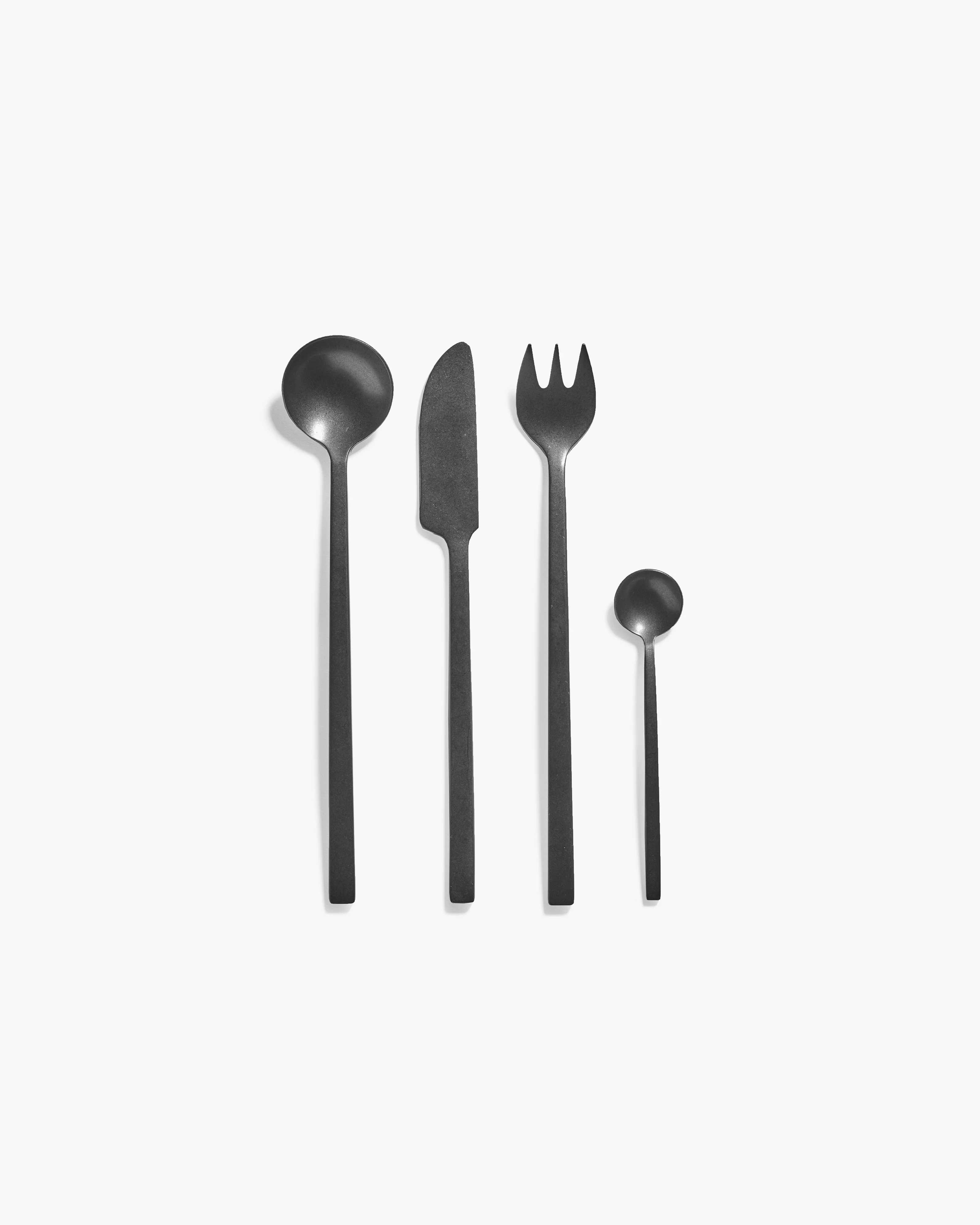 Cutlery set in giftbox 24 pcs black La Mère